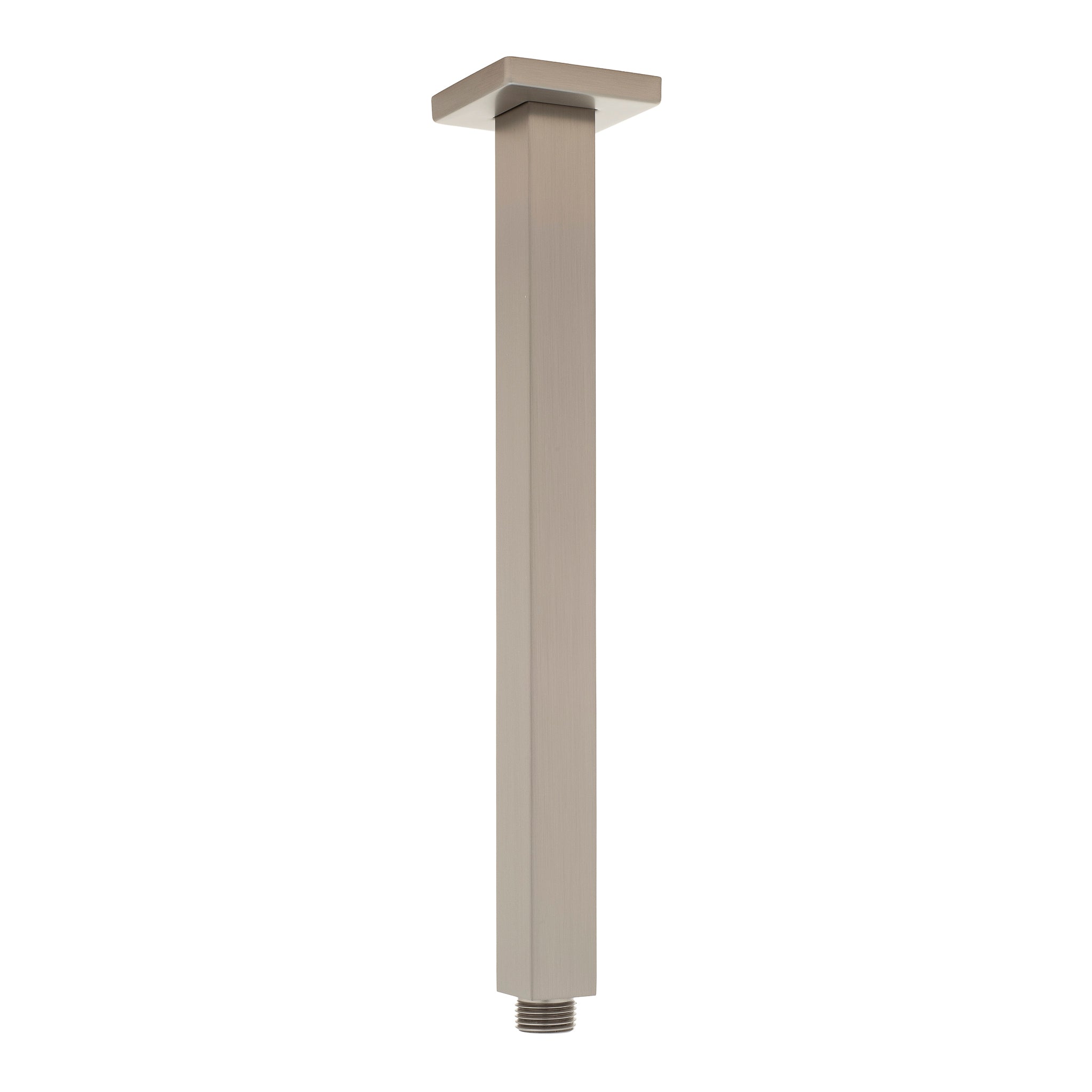 Square 300mm Shower Ceiling Dropper Arm, Brushed Nickel