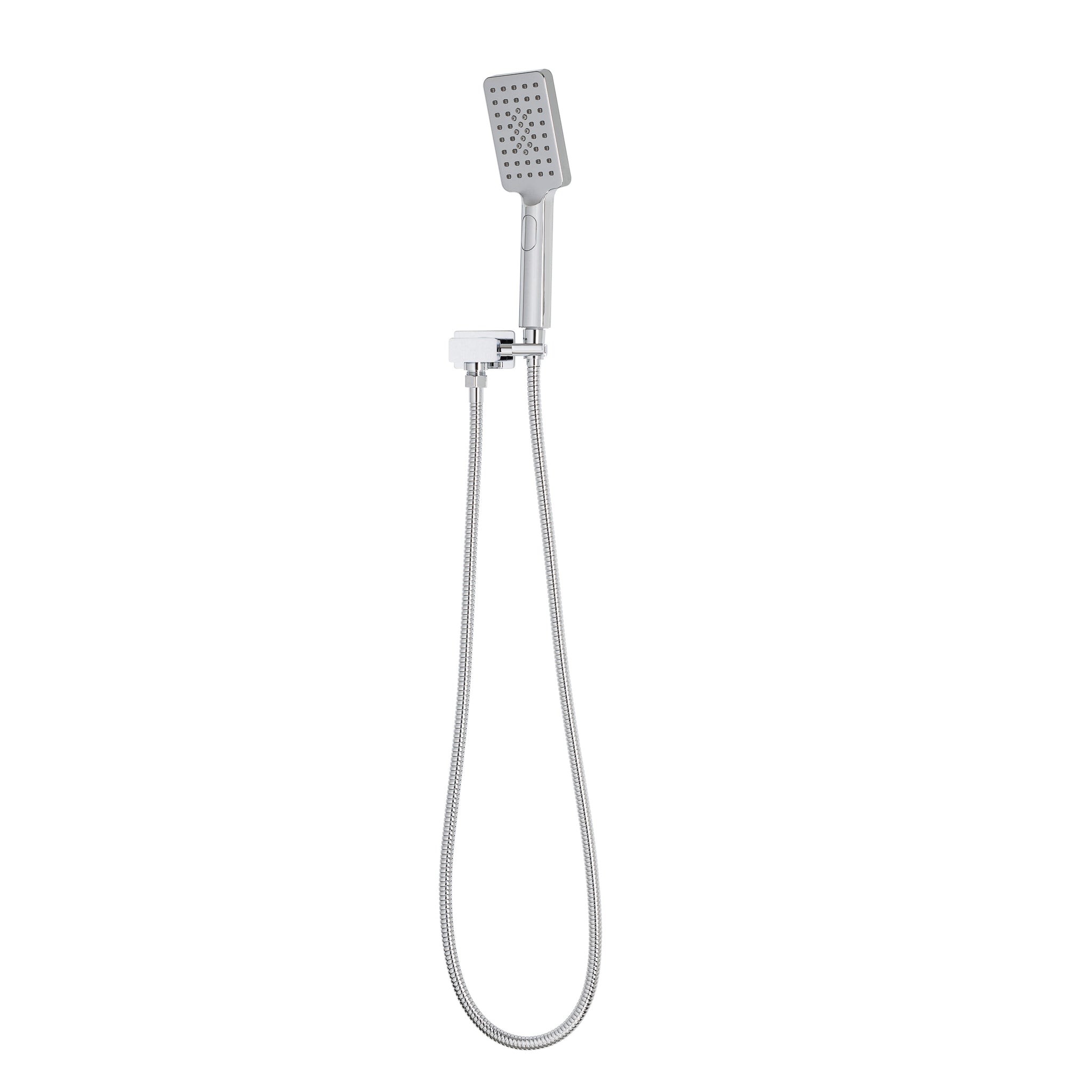 Retto Square 3-Function Hand Shower with Holder, Polished Chrome