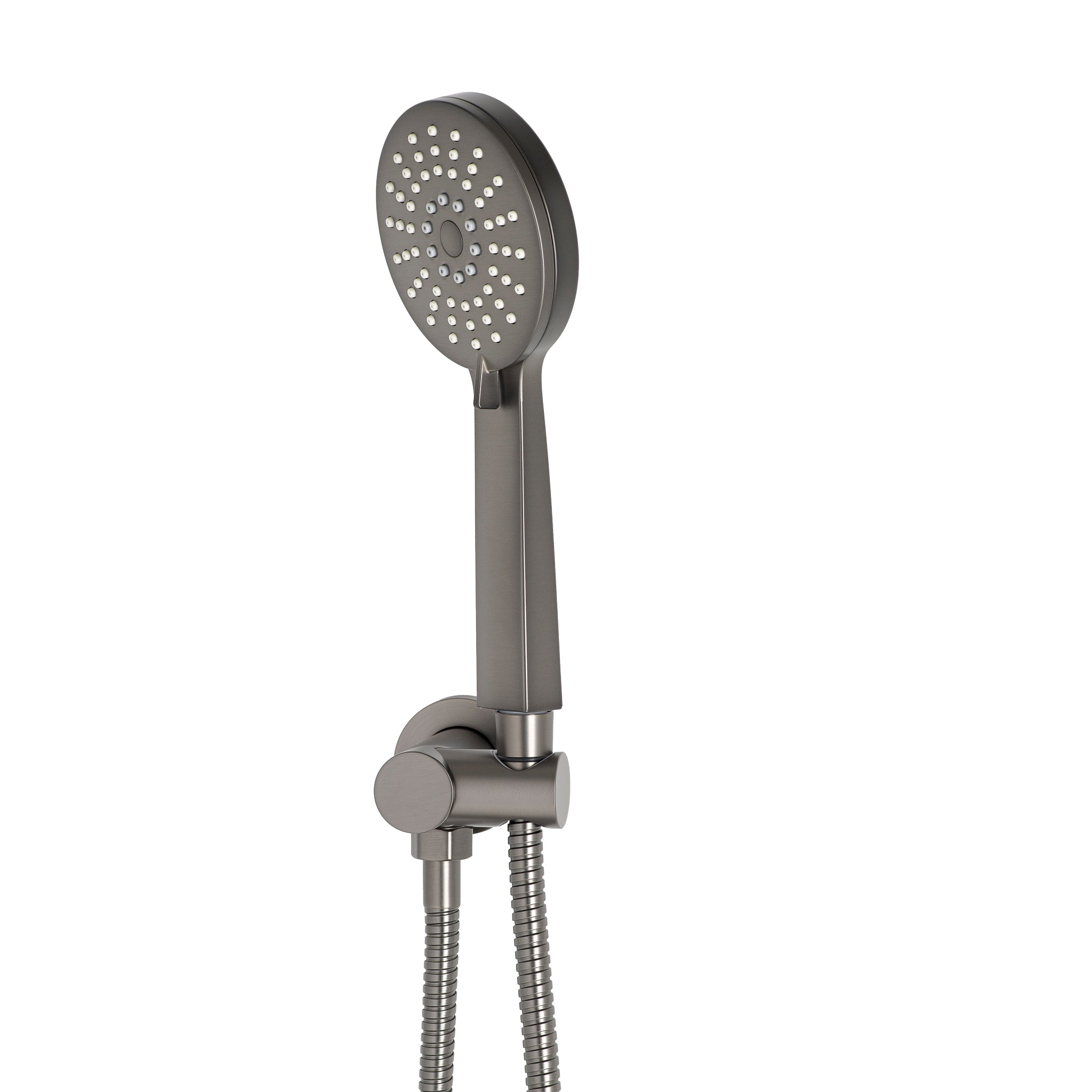 Profile Round 3-Function Hand Shower with Holder, Brushed Gunmetal