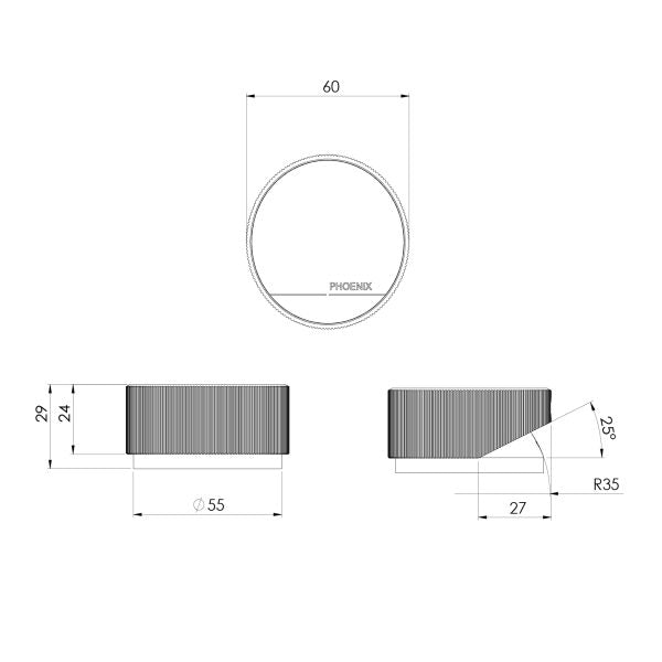 Phoenix Axia Hob Mixer | Chrome |