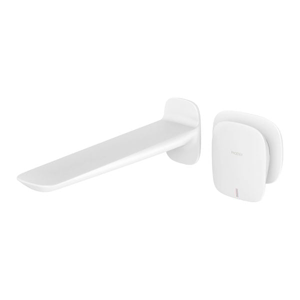 Phoenix Nuage Wall Basin/ Bath Mixer Set 200mm | Matte White |