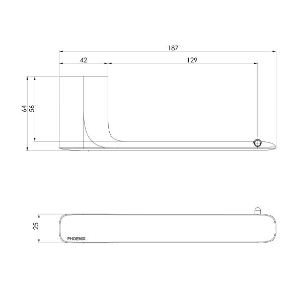 Phoenix Nuage Toilet Roll Holder | Matte White |