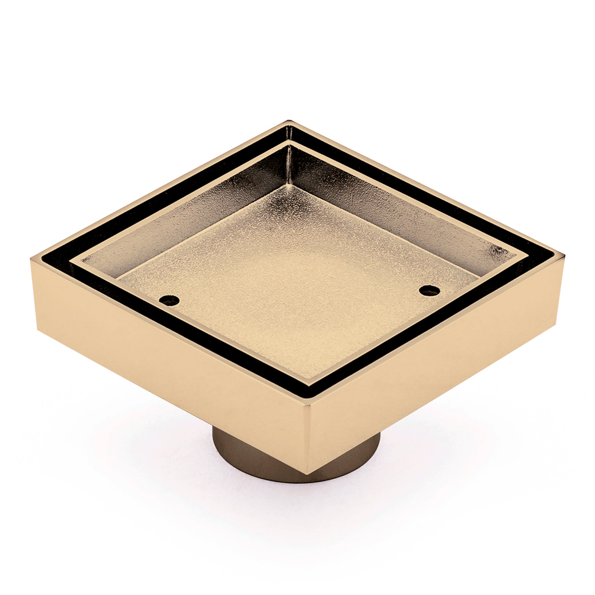 Premium Floor Drain with Tile Insert - Floor Waste | 50mm Outlet, Brushed Brass (Gold) |