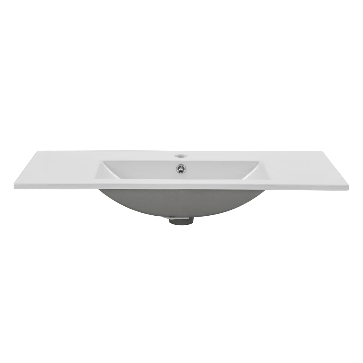 Una 900mm Vanity Top with 1 Tap Hole | Gloss White |