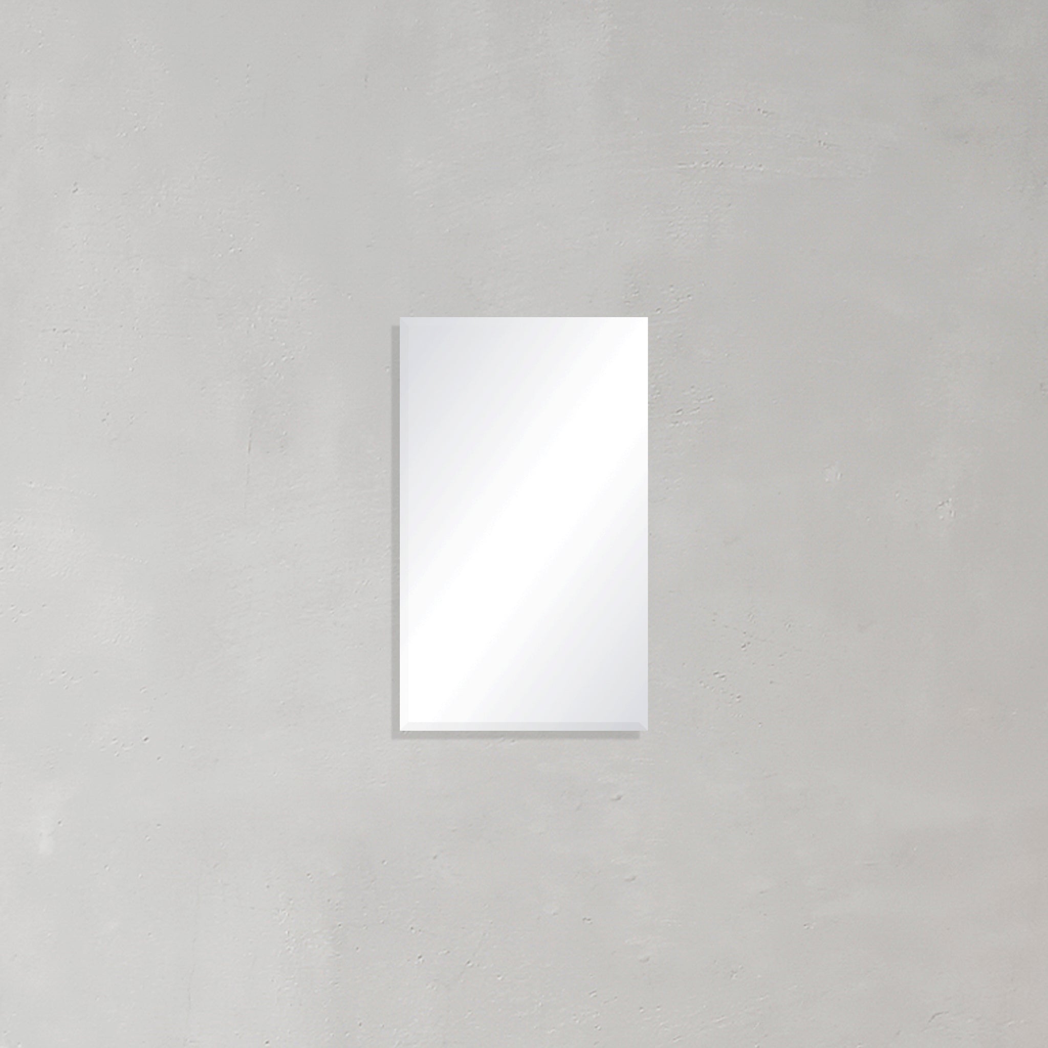 Rectangular Frameless Mirror with Bevelled Edge