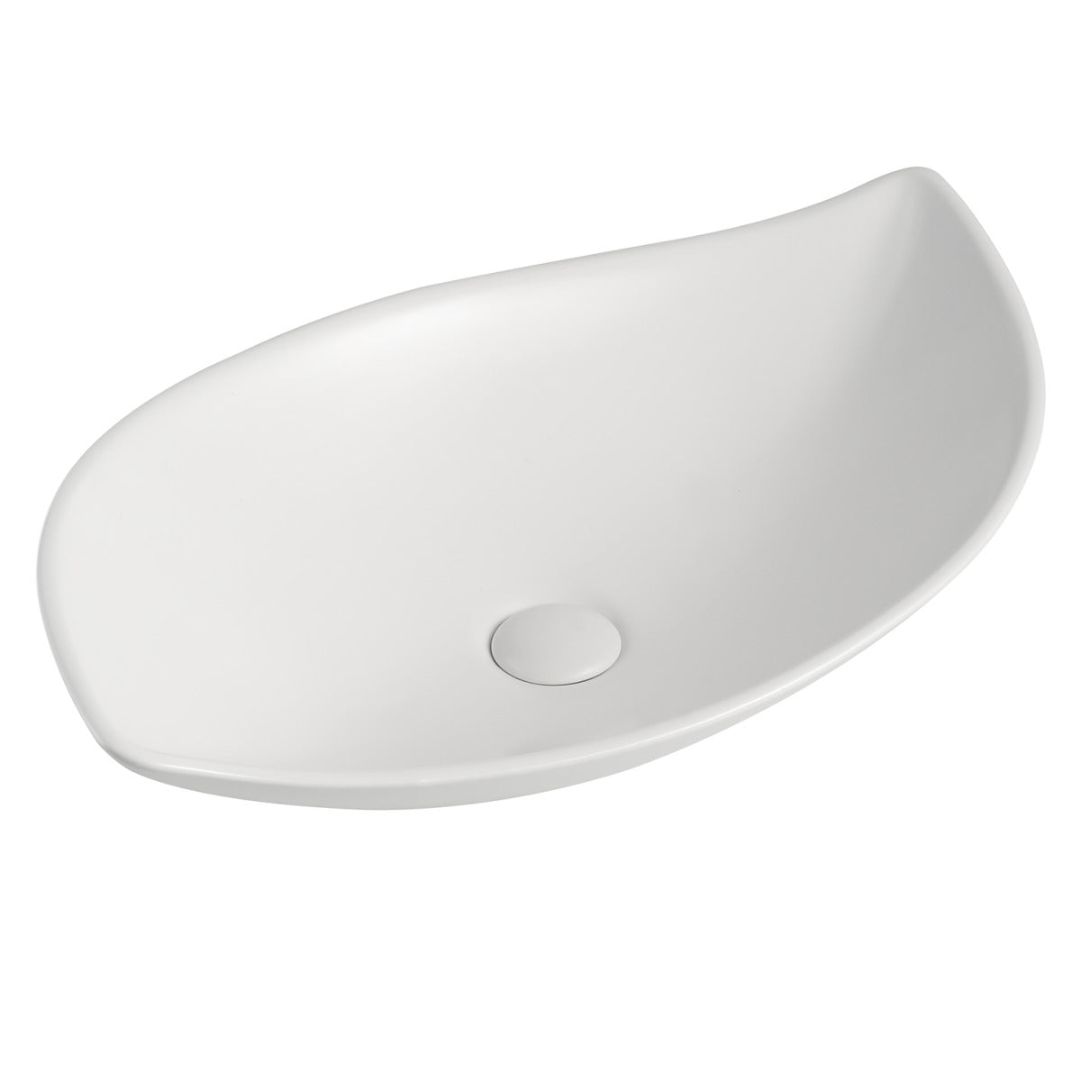 Pirouette 655mm x 400mm Above-Counter Basin, Matte White