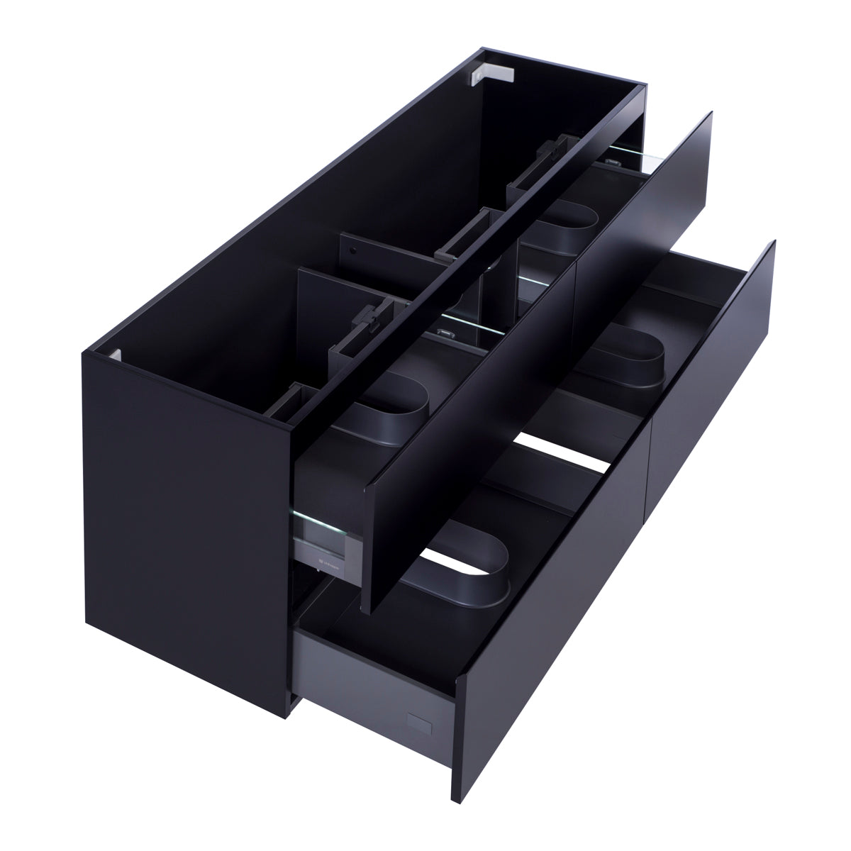 Alles Plus 1800mm Wall Hung Vanity Cabinet | Satin Black |