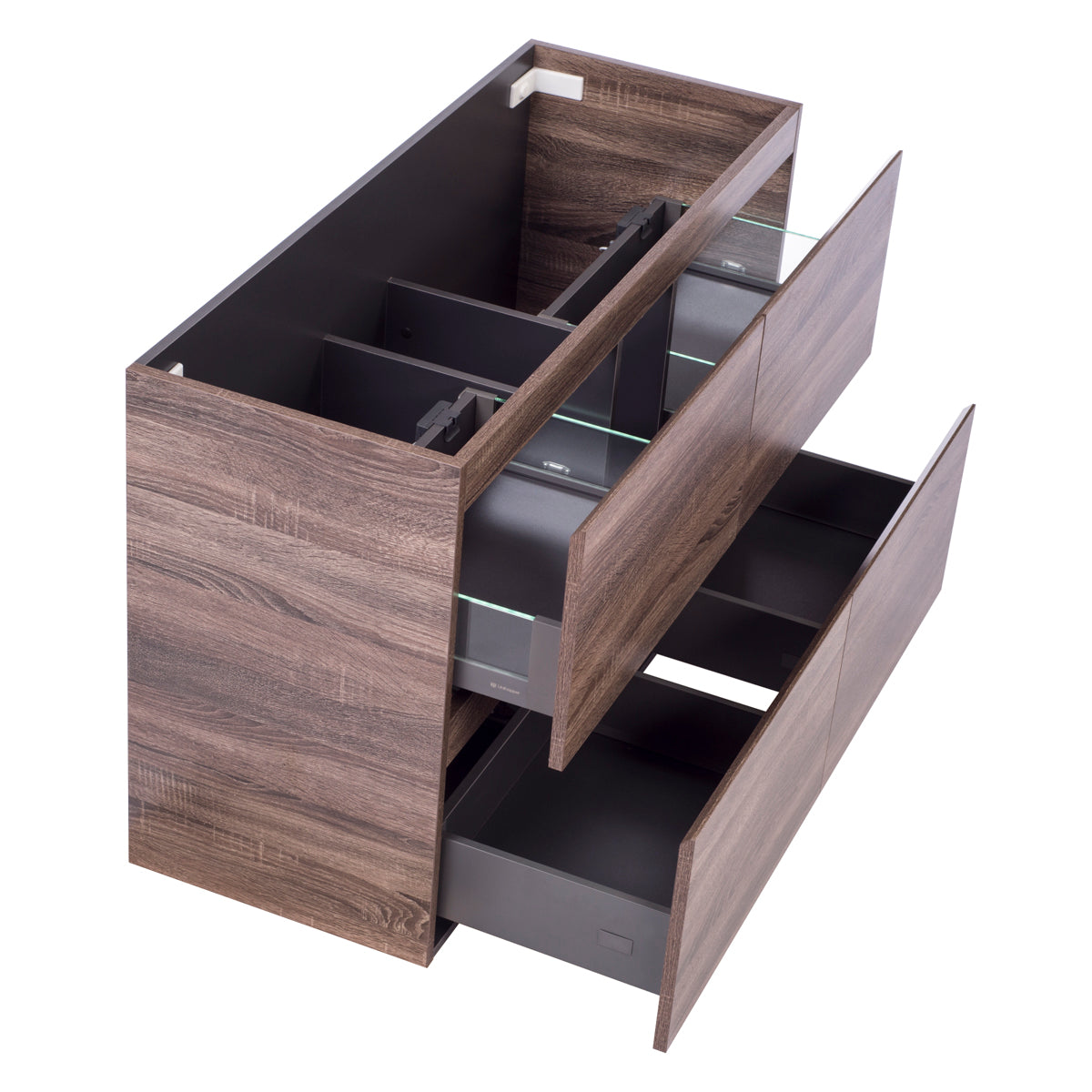 Alles Plus 1200mm Floor Standing Vanity Cabinet | Legna Noir Woodgrain |