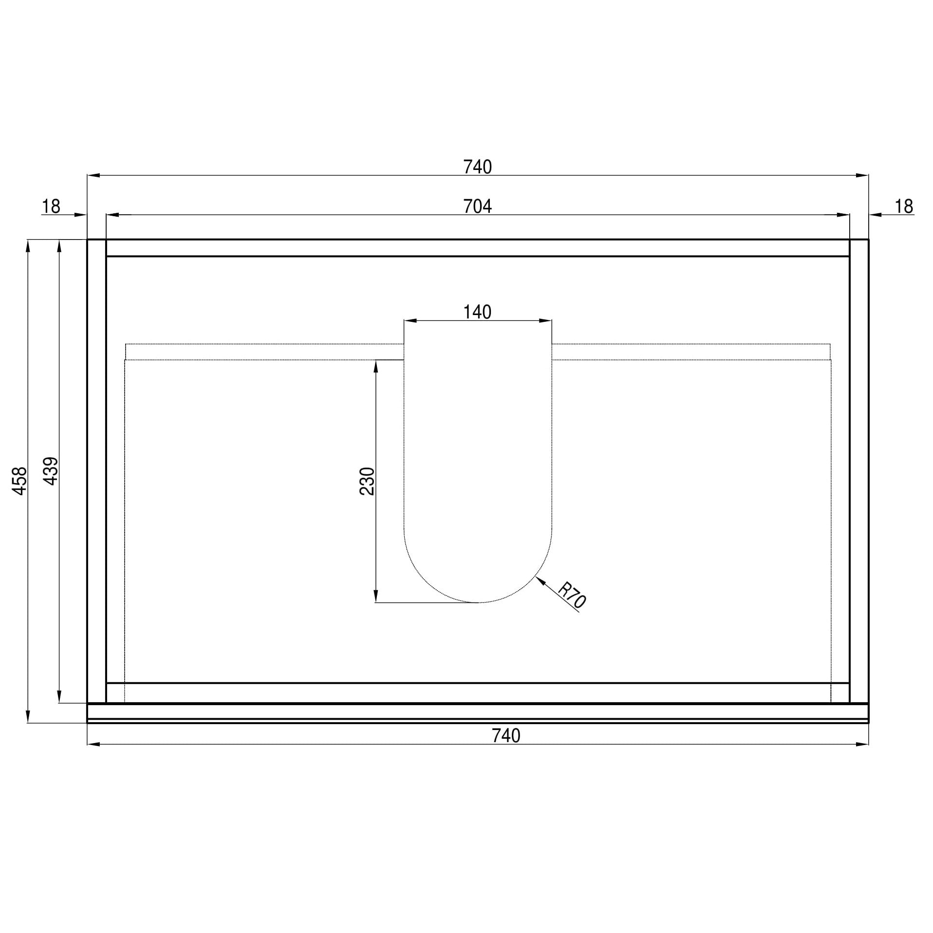 Alles Plus 750mm Wall Hung Vanity Cabinet | Satin White |