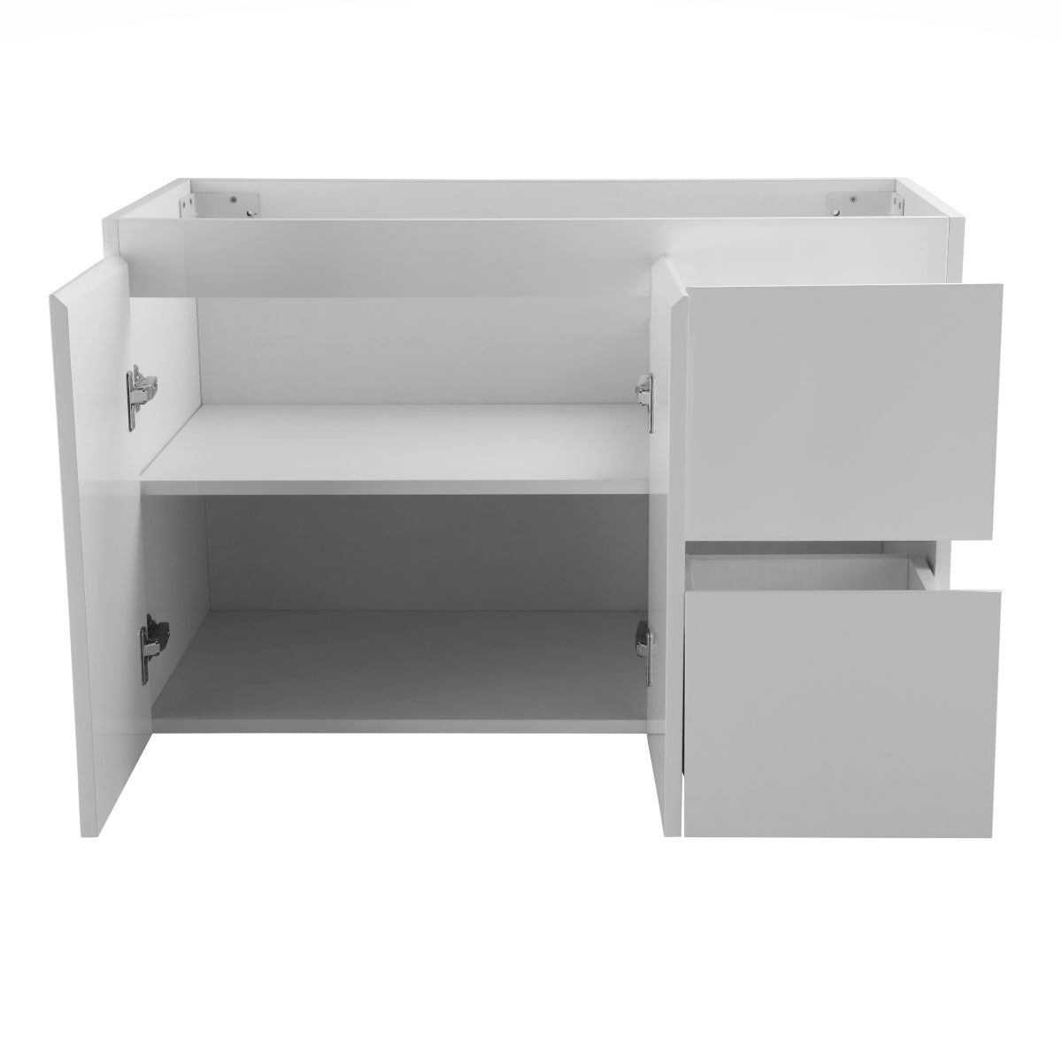 Avisé 900mm Wall Hung Vanity Cabinet with Drawers on the Right Side | Gloss White |