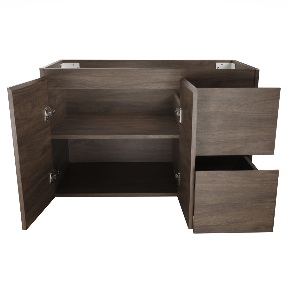 Avisé 900mm Wall Hung Vanity Cabinet with Drawers on the Right Side | Acacia Ash Woodgrain |