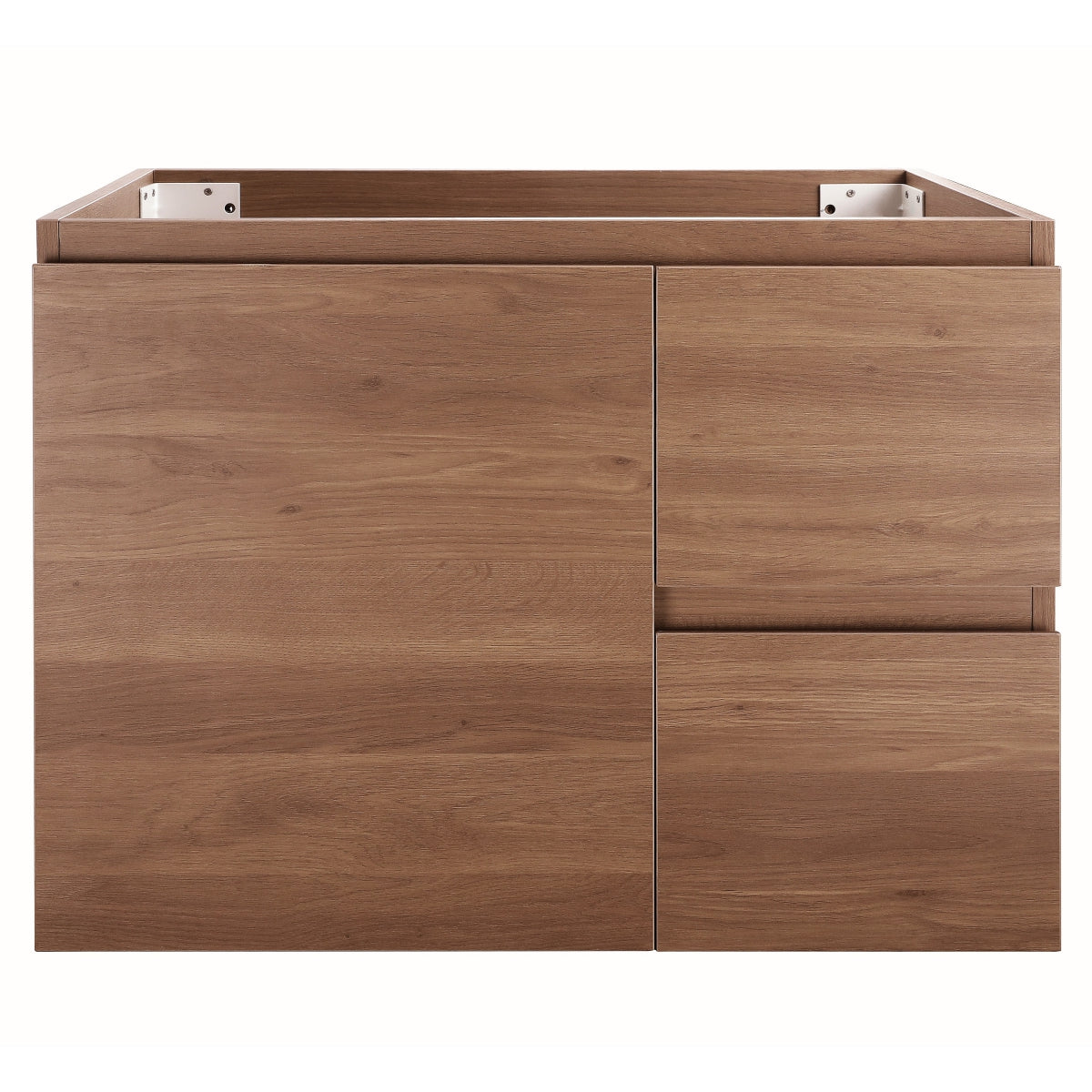 Avisé 750mm Wall Hung Vanity Cabinet with Drawers on the Right Side | Villara Oak Woodgrain |