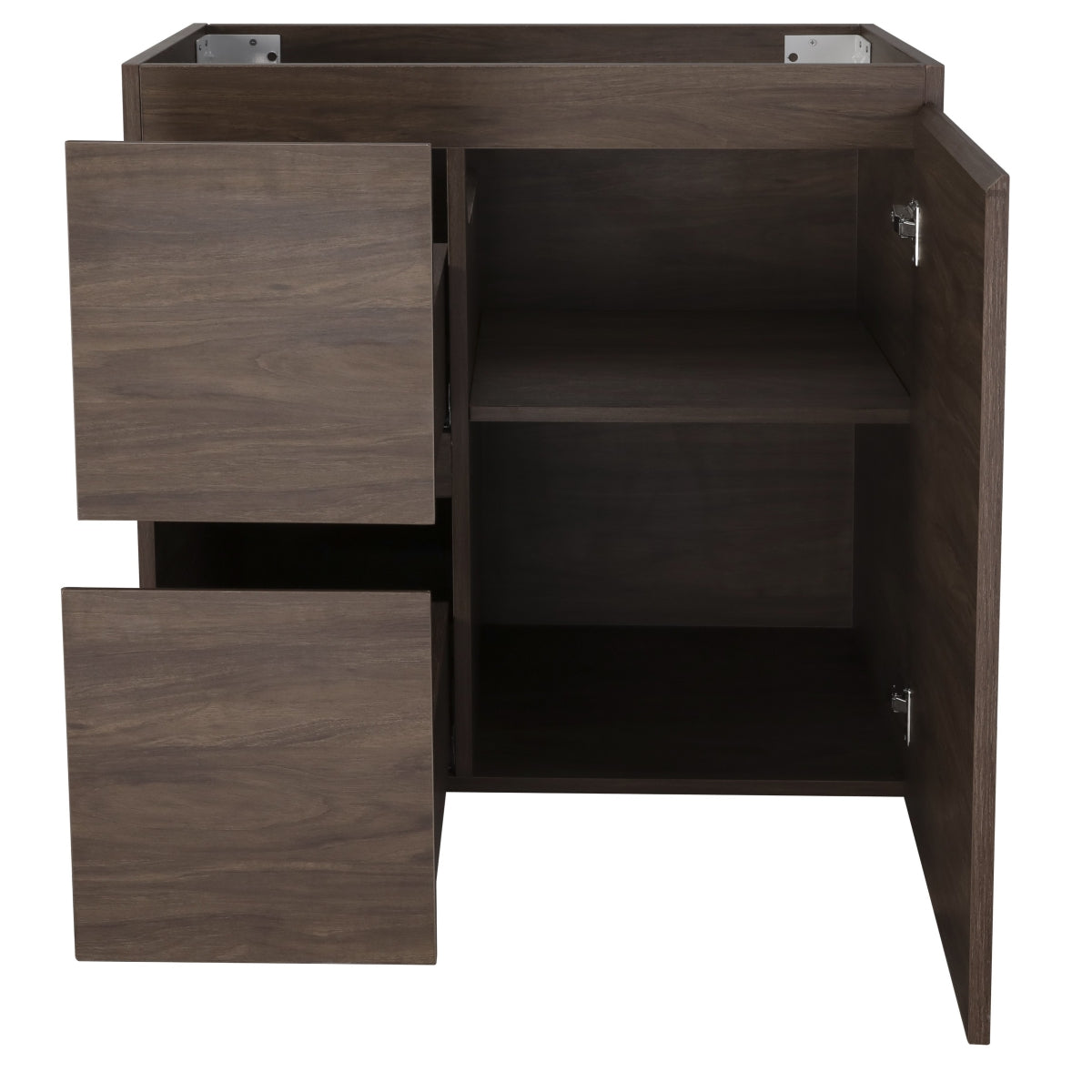 Avisé 750mm Floor Standing Vanity Cabinet with Drawers on the Left Side | Acacia Ash Woodgrain |