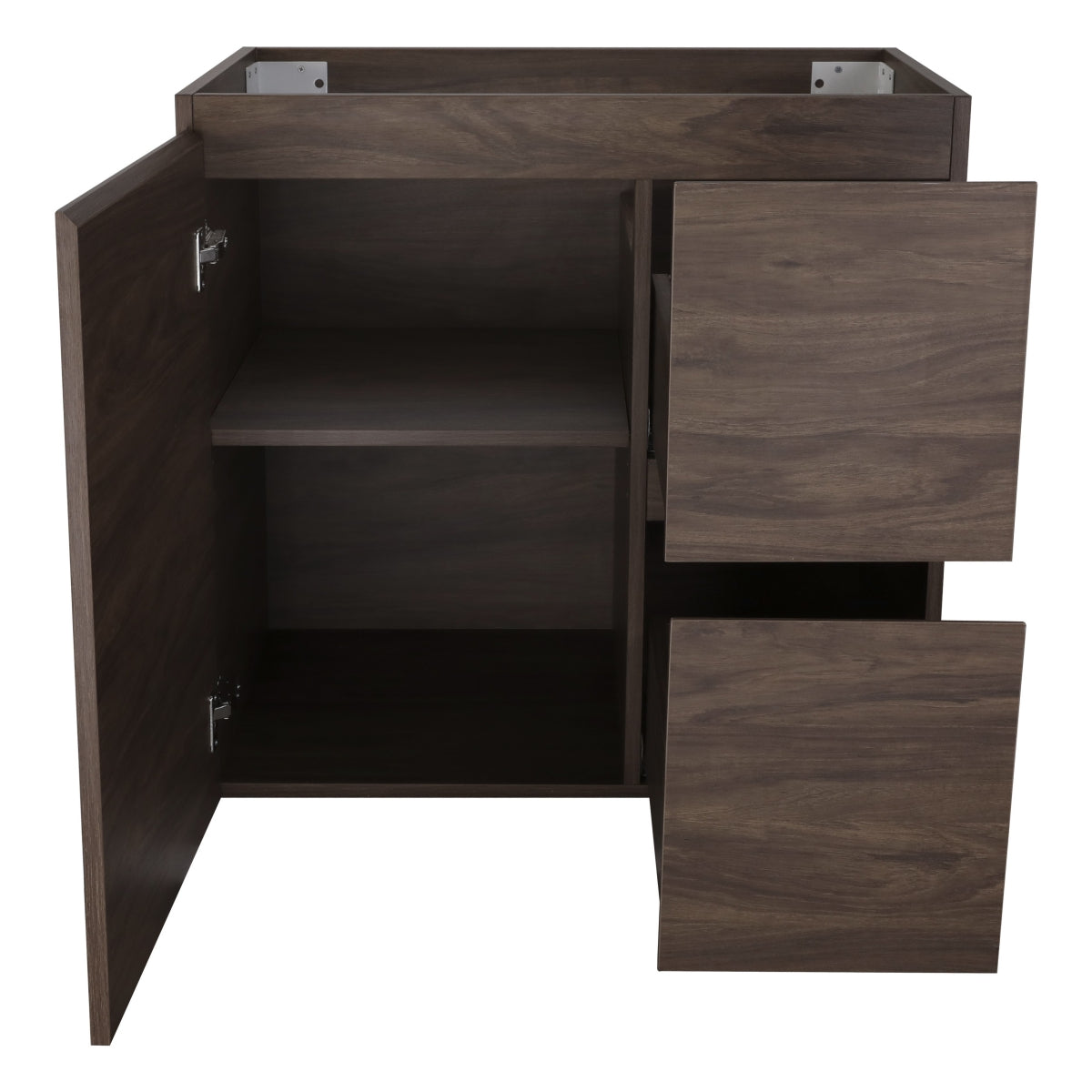 Avisé 750mm Floor Standing Vanity Cabinet with Drawers on the Right Side | Acacia Ash Woodgrain |