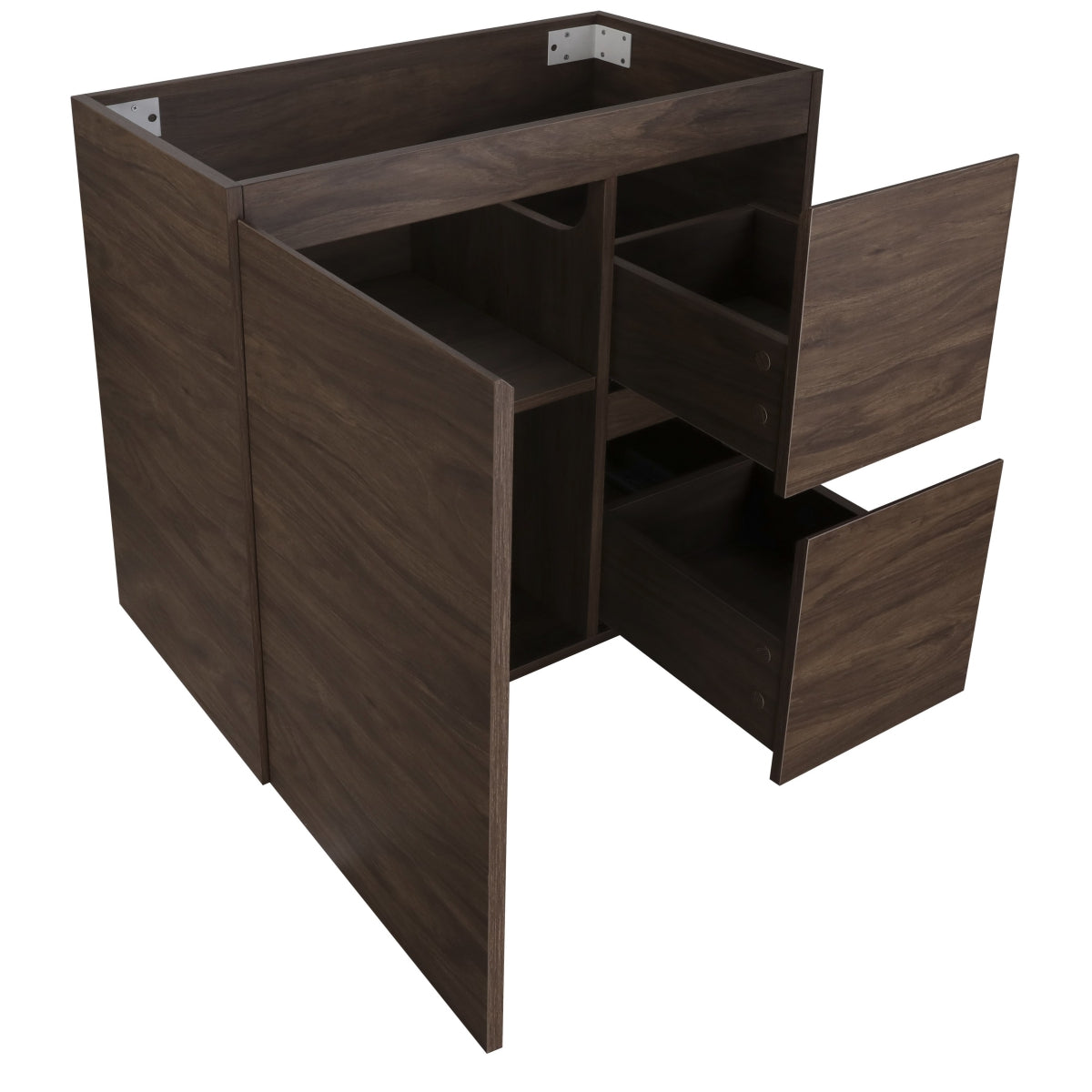 Avisé 750mm Floor Standing Vanity Cabinet with Drawers on the Right Side | Acacia Ash Woodgrain |