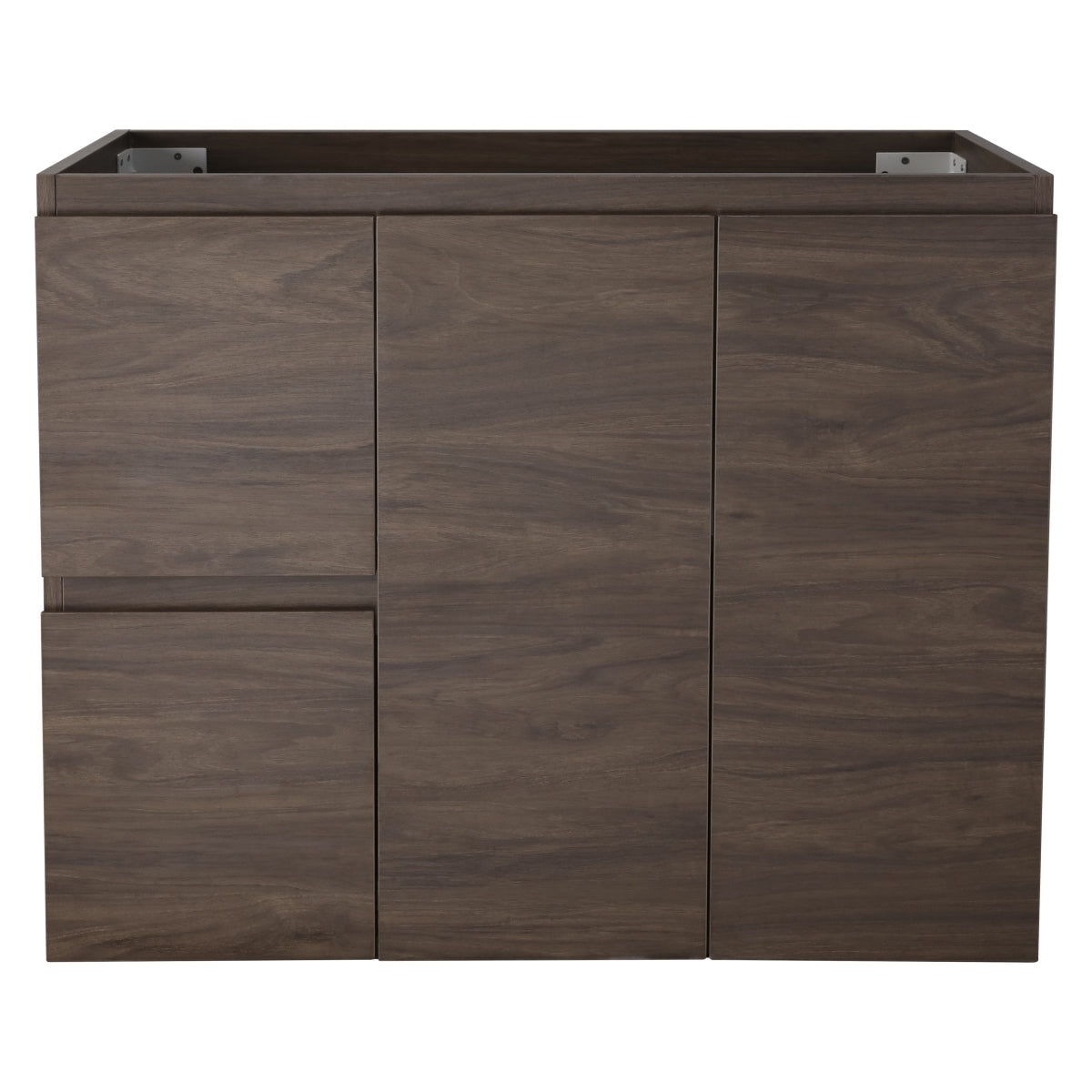 Avisé 900mm Floor Standing Vanity Cabinet with Drawers on the Left Side | Acacia Ash Woodgrain |