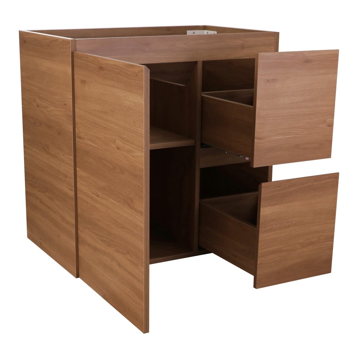 Avisé 750mm Floor Standing Vanity Cabinet with Drawers on the Right Side | Villara Oak Woodgrain |