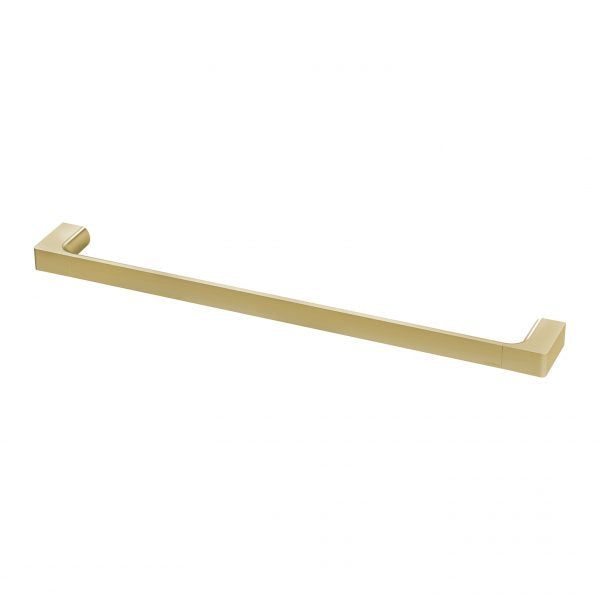 Phoenix Gloss Single Towel Rail 600mm | Brushed Gold |