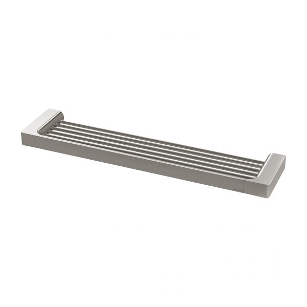 Phoenix Gloss Shower Shelf | Brushed Nickel |