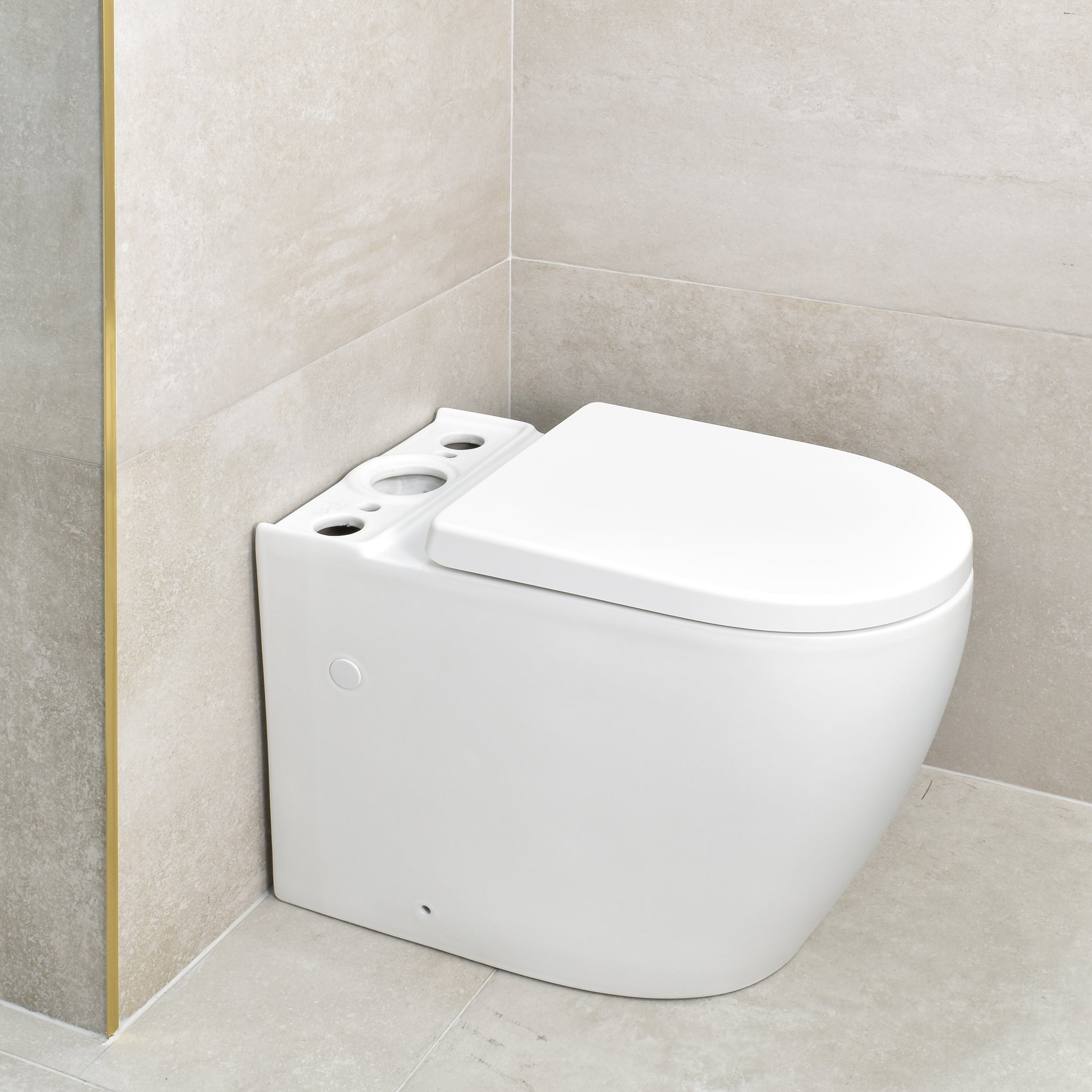 Hysett Q Back to Wall Toilet Suite, Matte White