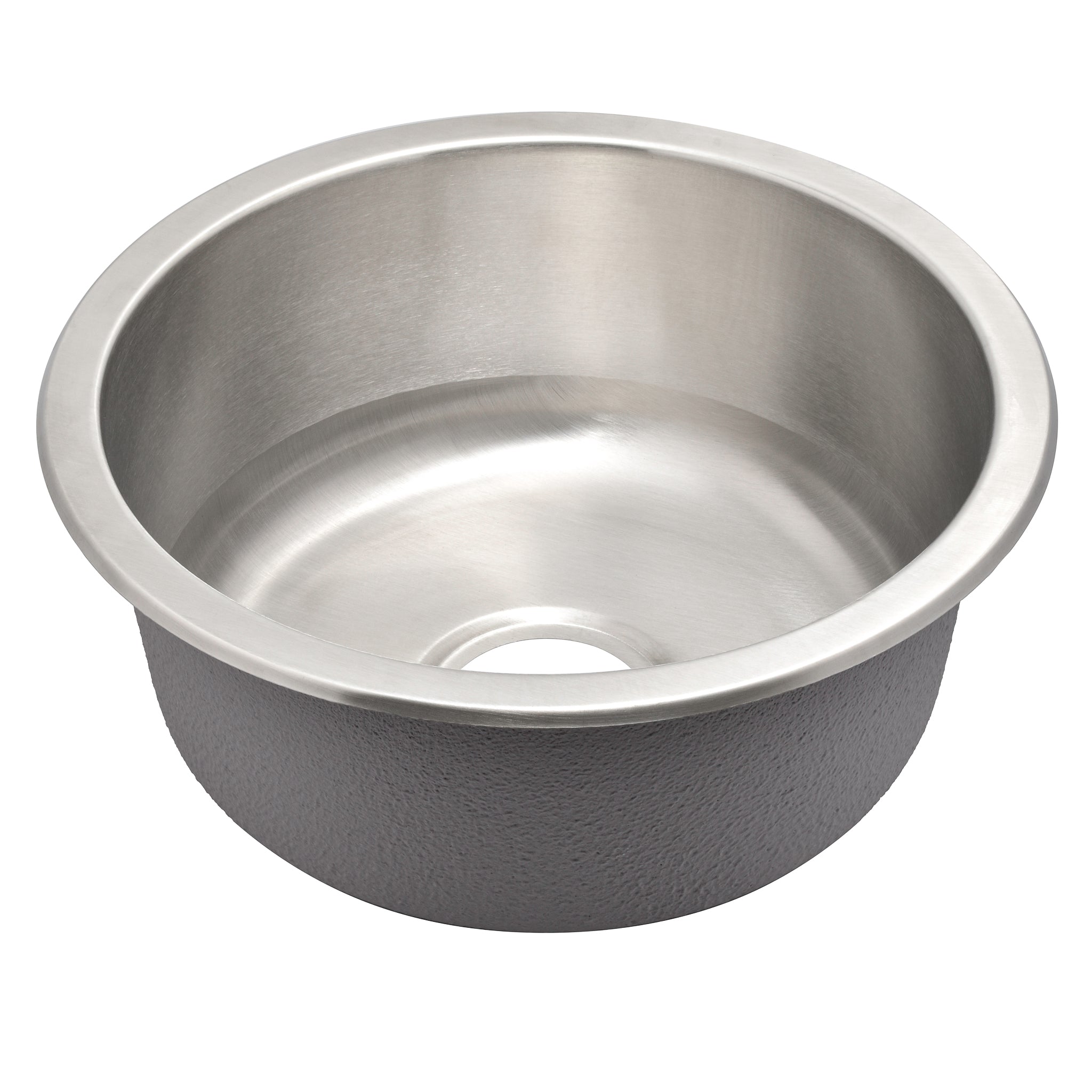 Radii Round 410mm x 180mm Stainless Steel Sink | Brushed Nickel Finish |