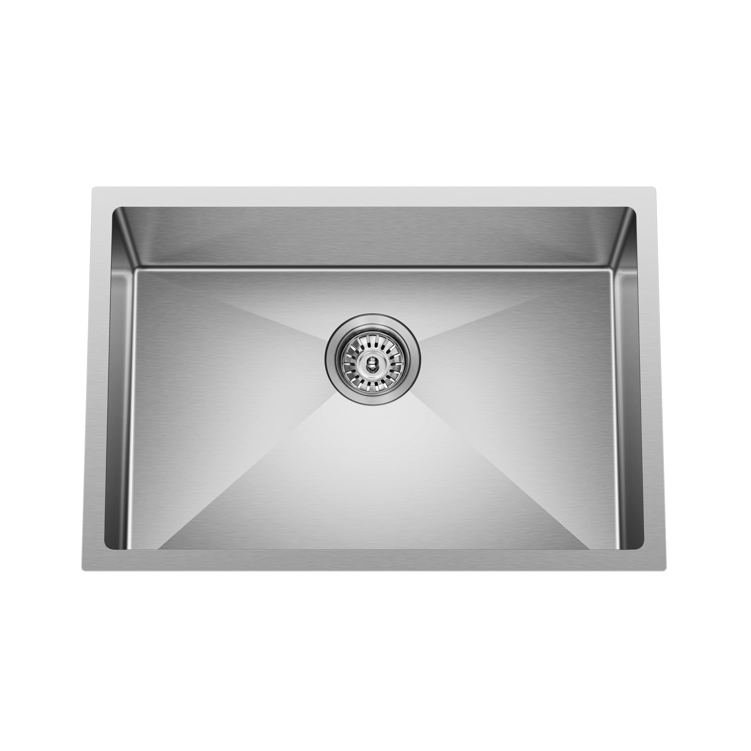 Retto 650mm x 450mm x 230mm Stainless Steel Sink | Brushed Nickel |