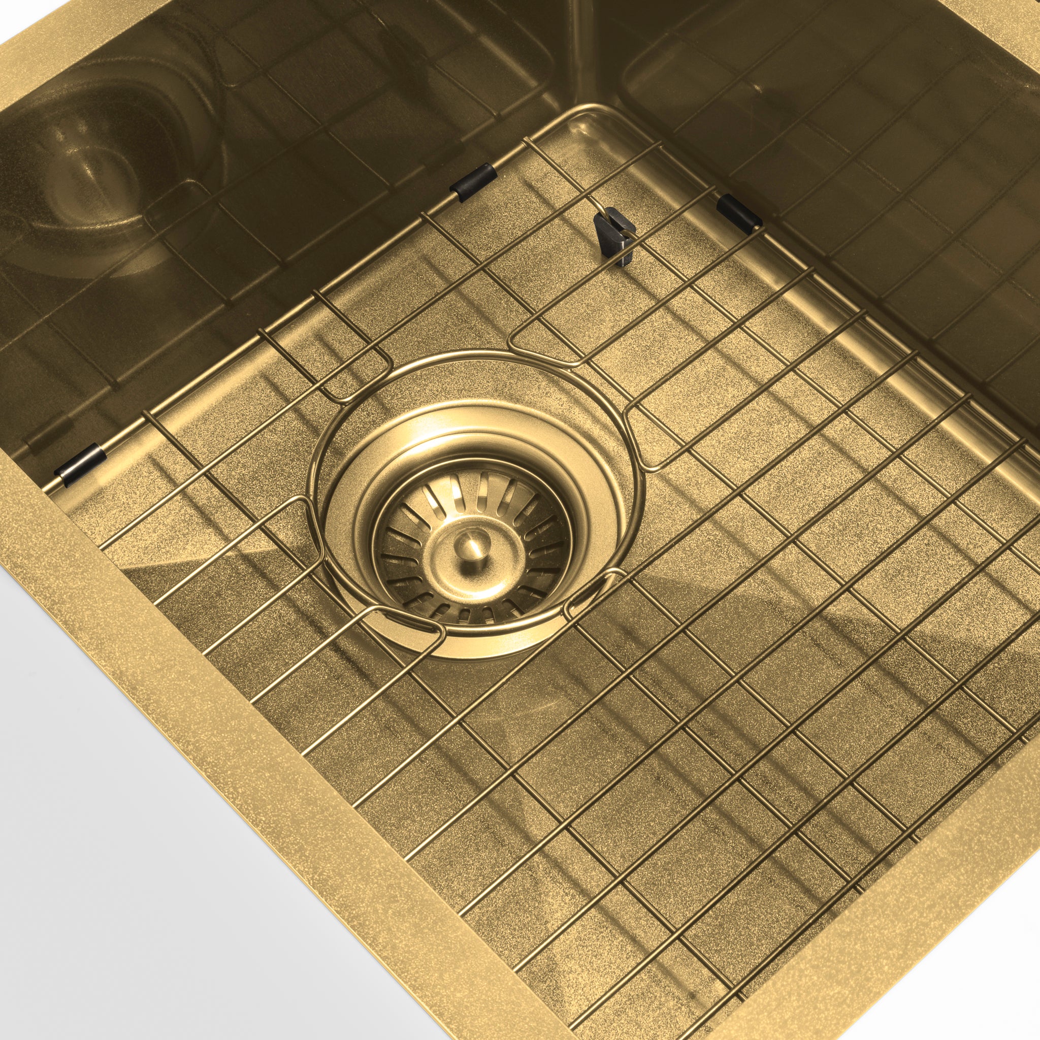 Retto 750mm x 450mm x 230mm Stainless Steel Sink | Brushed Brass (gold) |