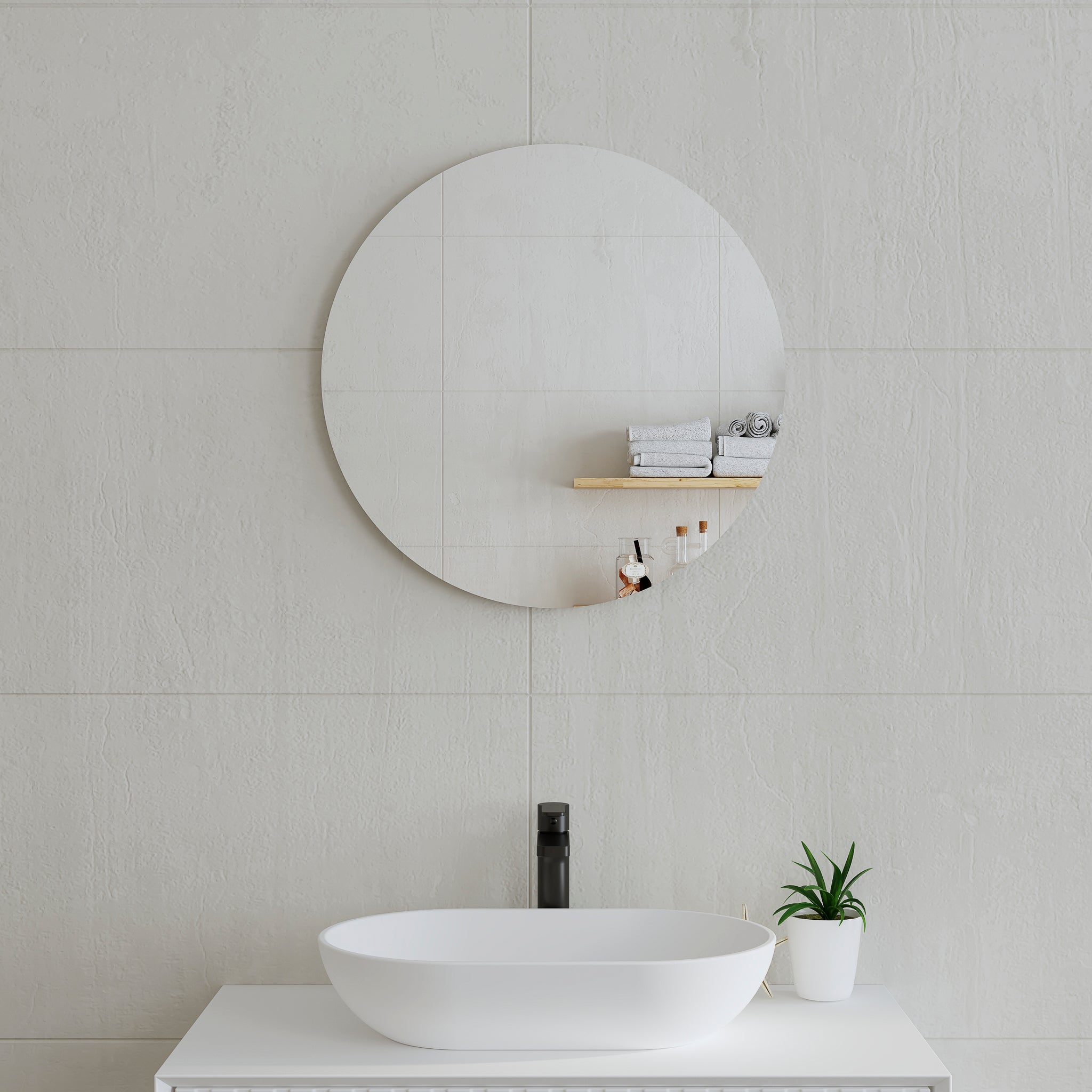 Circa Round Frameless Mirror with Polished Edge | 8 sizes, from 600mm to 1200mm |