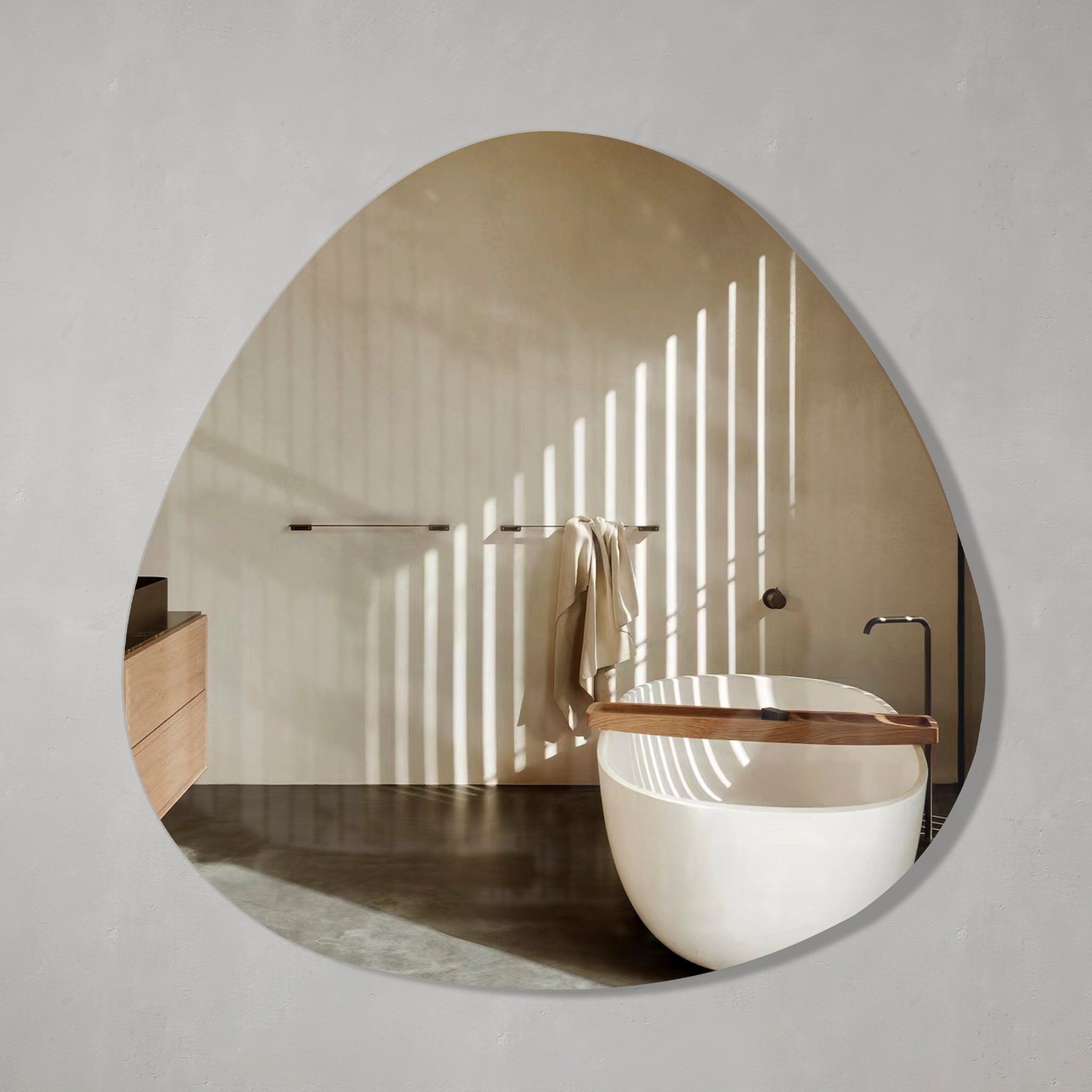 Delphi Egg Frameless Mirror with Polished Edge | 2 sizes available, from 800mm and 1000mm |