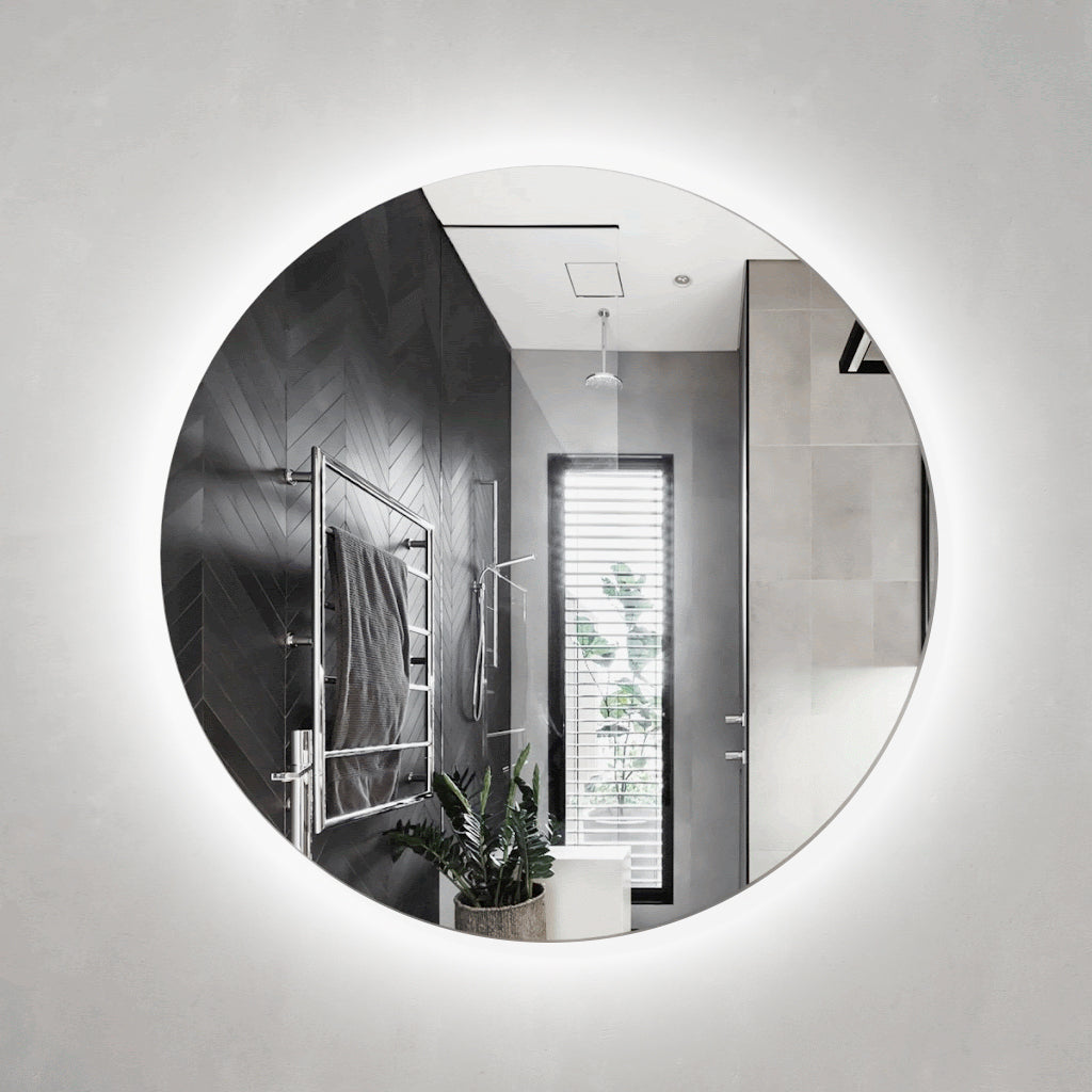 Circa Round 1000mm Backlit LED Mirror with Polished Edge and Demister