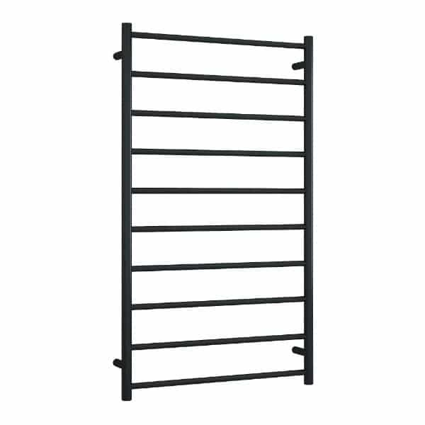 Thermogroup 10 Bar Thermorail Round Heated Towel Ladder 700mm | Matte Black |