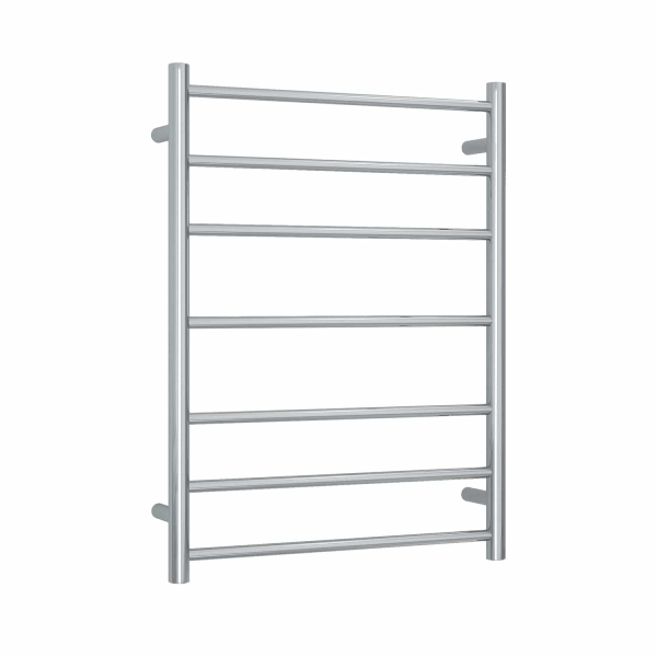 Thermogroup 12V Straight Round Ladder Heated Towel Rail 600mm | Brushed Stainless |