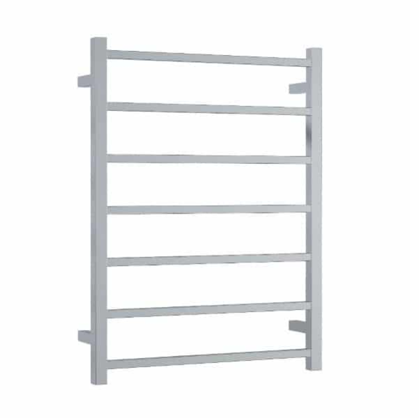 Thermogroup 12V Straight Square Ladder Heated Towel Rail 600mm | Polished Stainless |