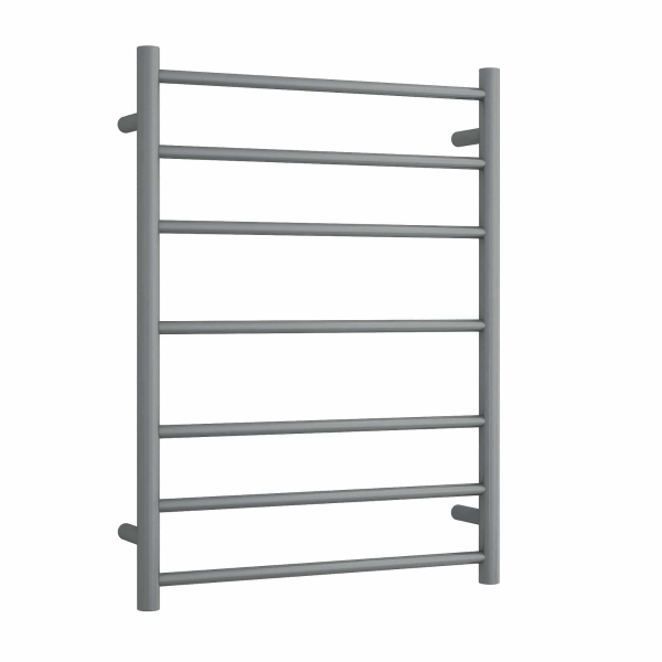 Thermogroup 7 Bar Thermorail Round Heated Towel Ladder 600mm | Gun Metal |