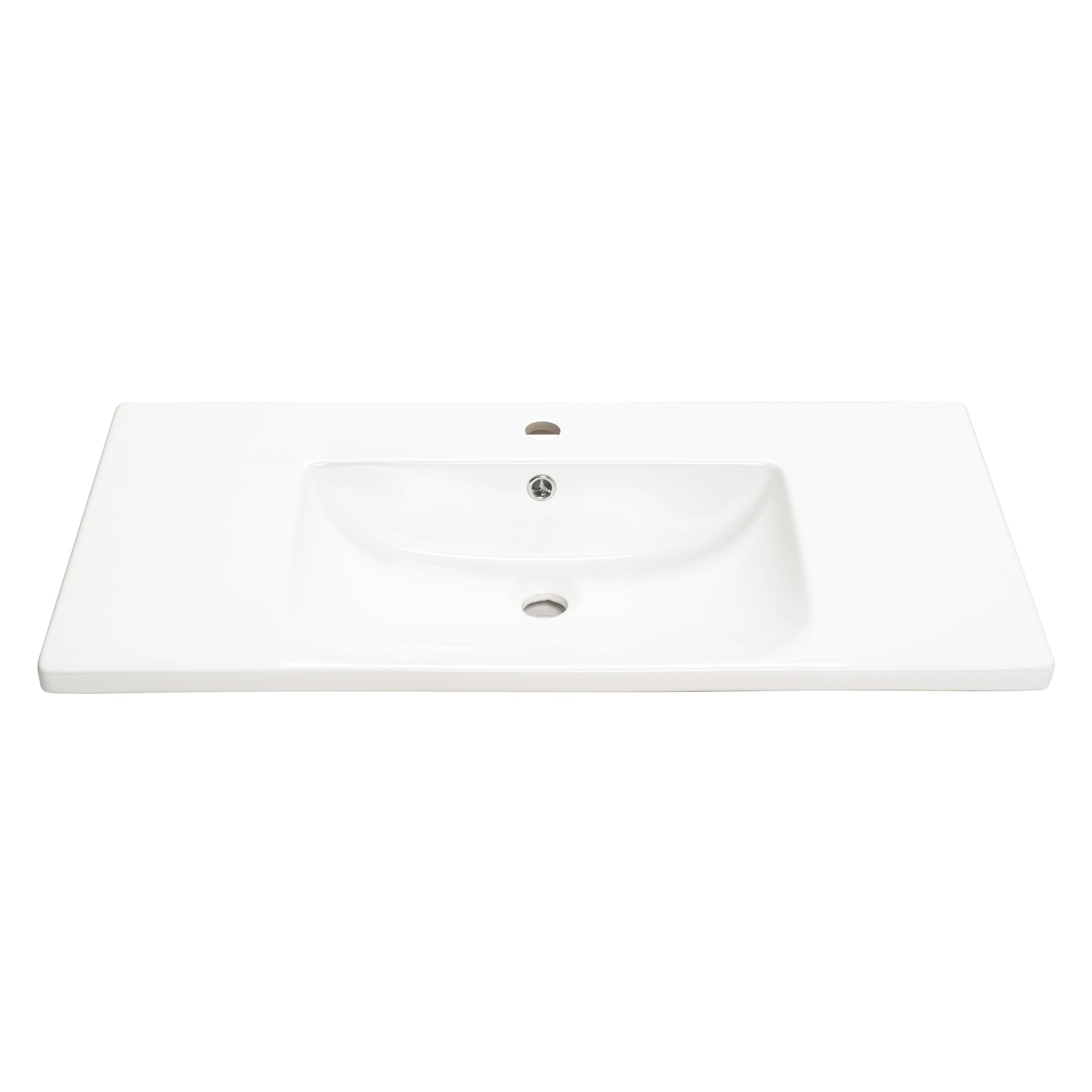 Kaku 900mm Vanity Top with 1 Tap Hole, Gloss White