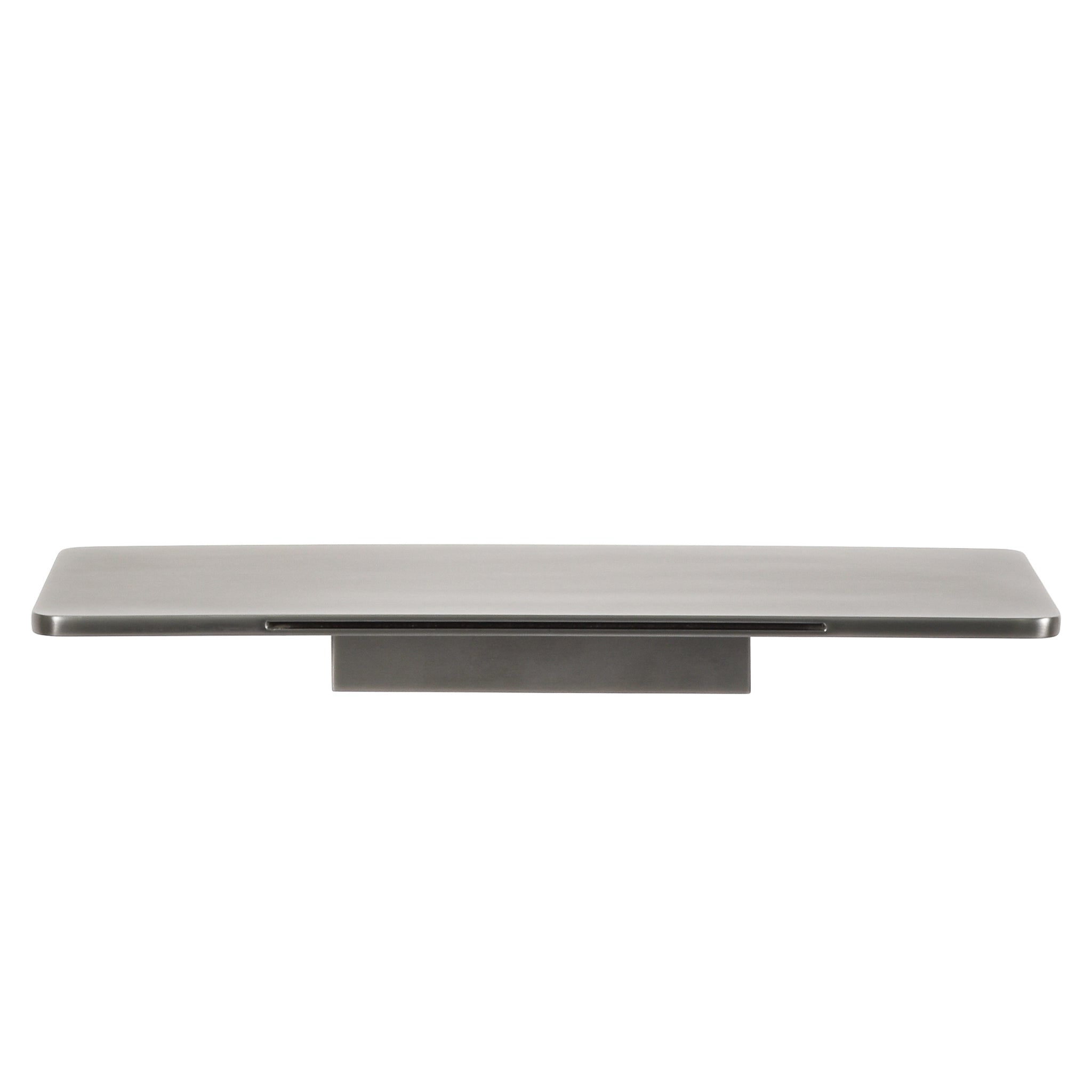 Cascada Shelf Waterfall Bath Spout, Brushed Gunmetal