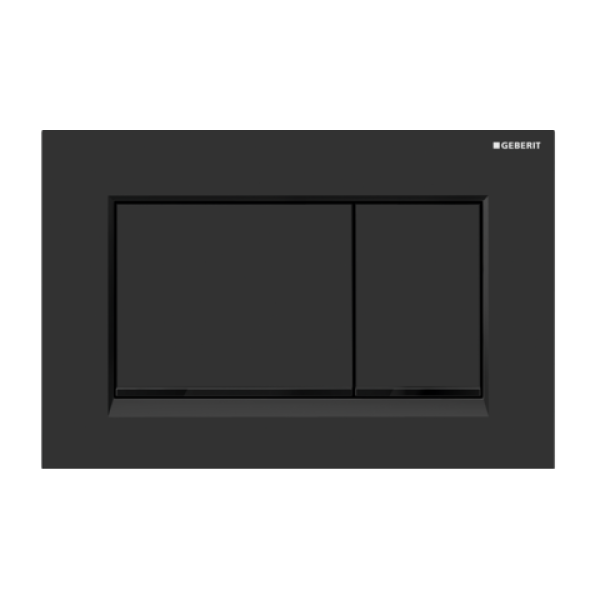 Geberit Sigma30 Dual Flush Button & Access Plate, Matte Black