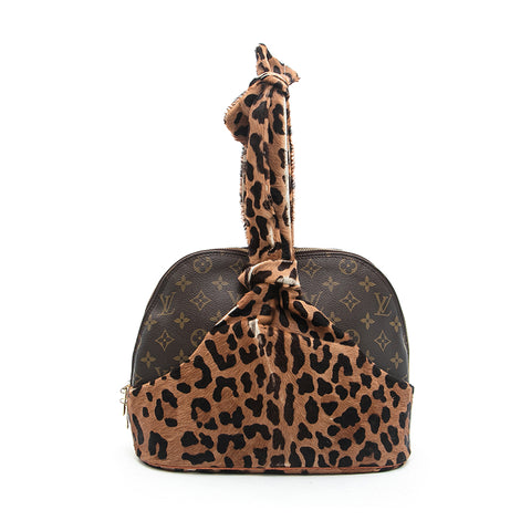 Louis Vuitton Azdin Allia Monogram Leopard Alma Handbag Brown