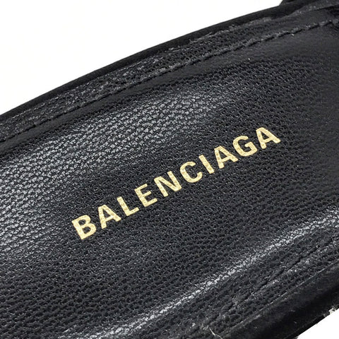 バレンシアガ BALENCIAGA ラインストーン 38 ミュール | www