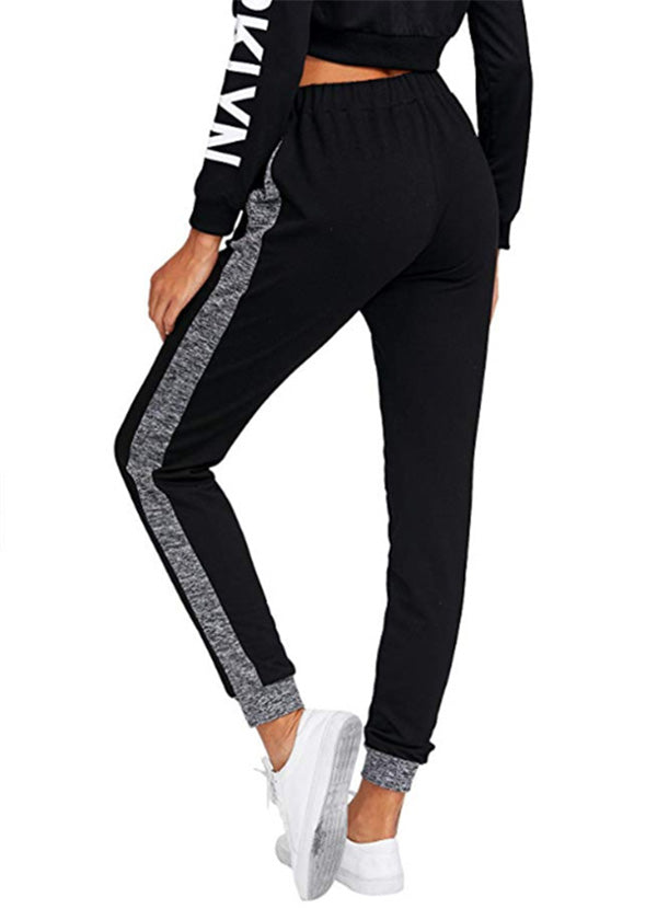 striped jogger pants womens