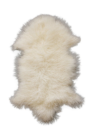 Meru lambskin hide in White sku 22817H