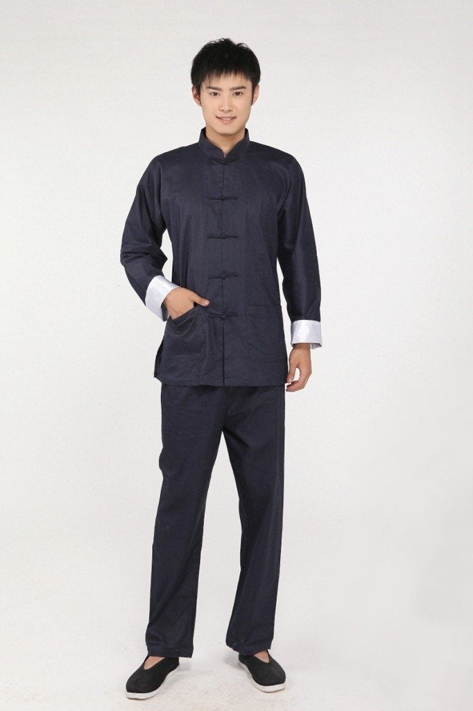 Linen Kung Fu Suit (Navy) – Hua Design