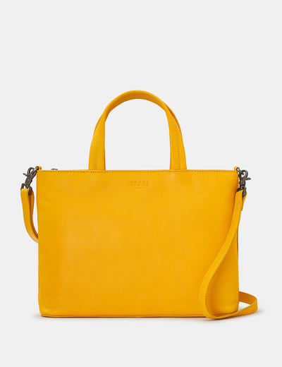 yellow leather handbags