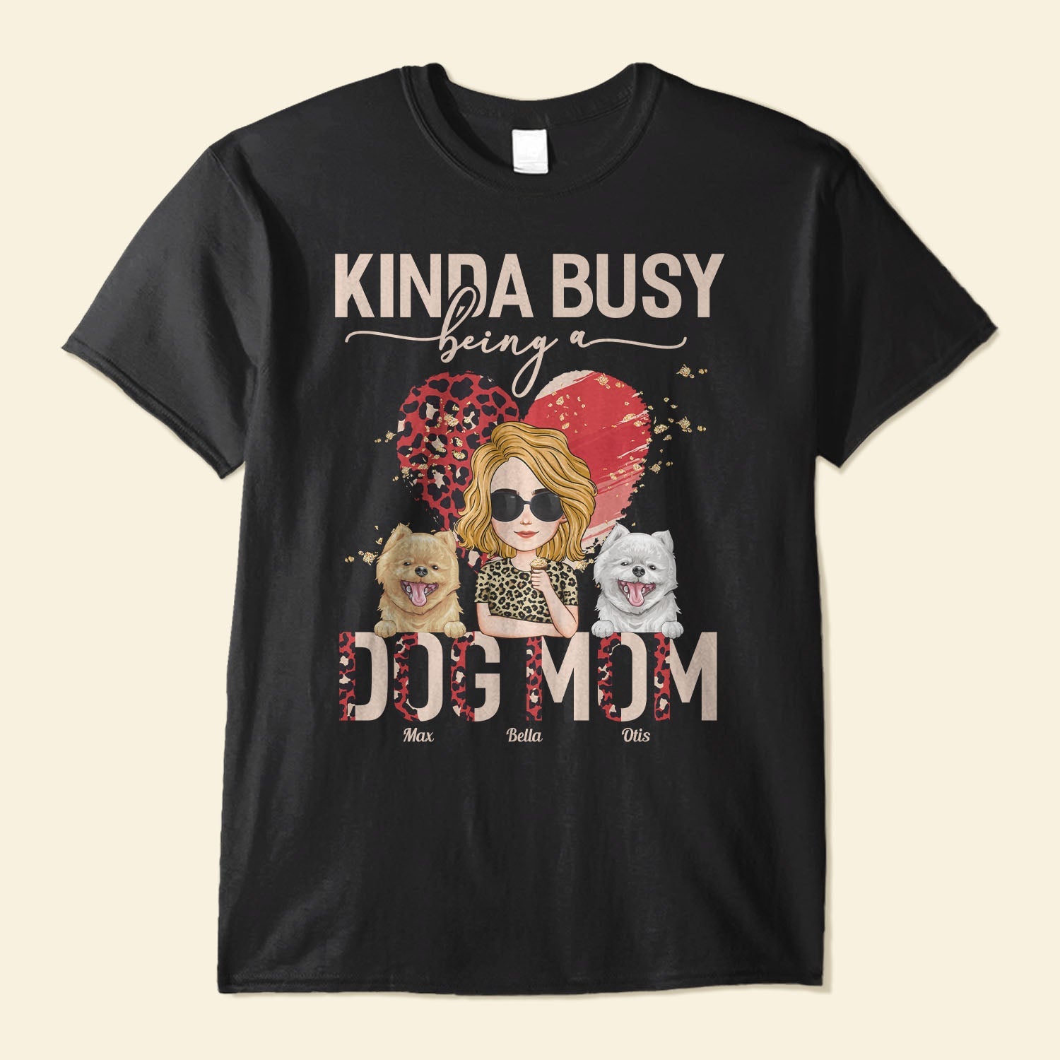 Kinda Busy Being A Dog Mom Shirt, Dog Lover Gift for Mom