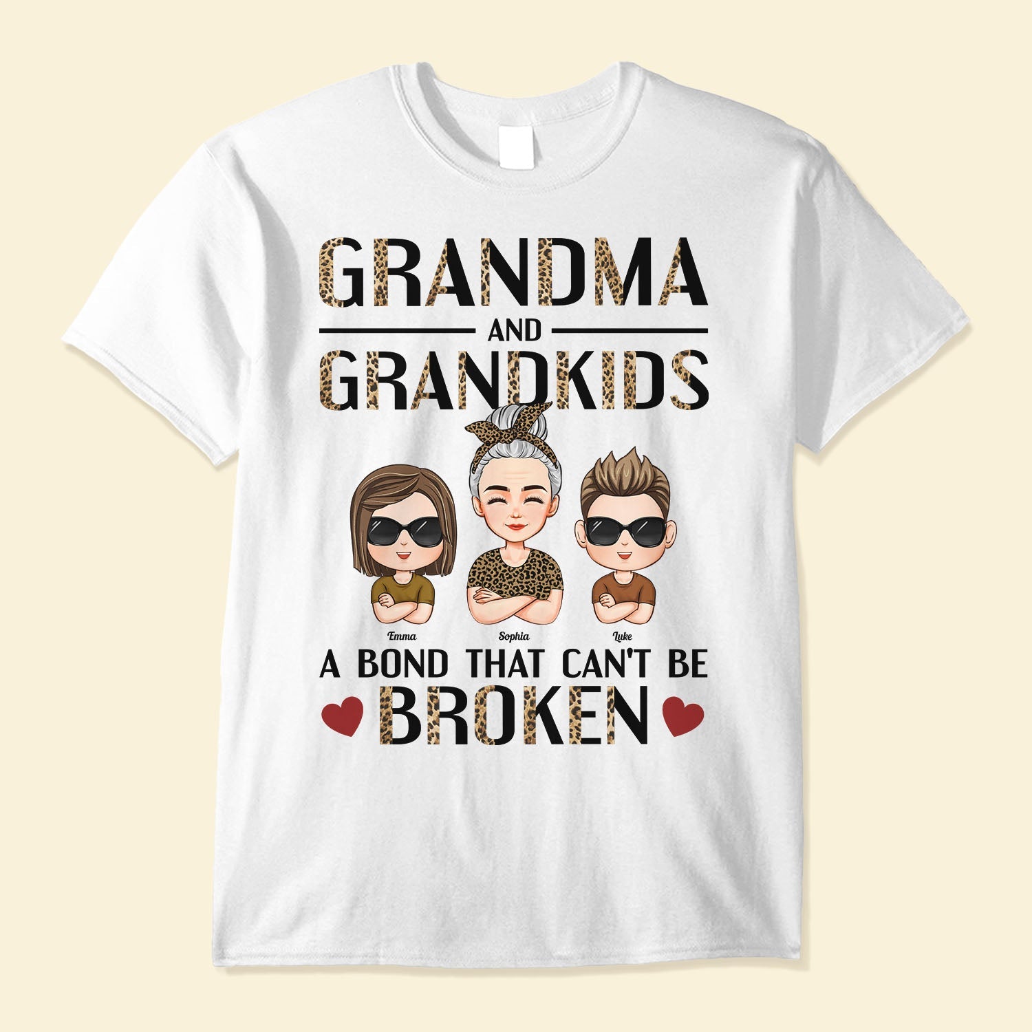 Grandma and Grandkids Shirt, Mother’s Day Gifts for Nana