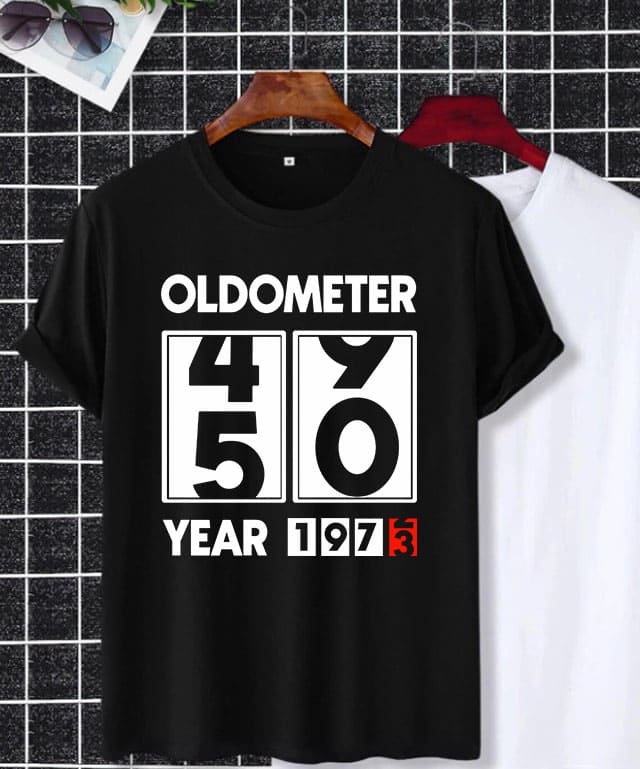 Oldometer 50 Year 1973 T-shirt, Birthday Gift
