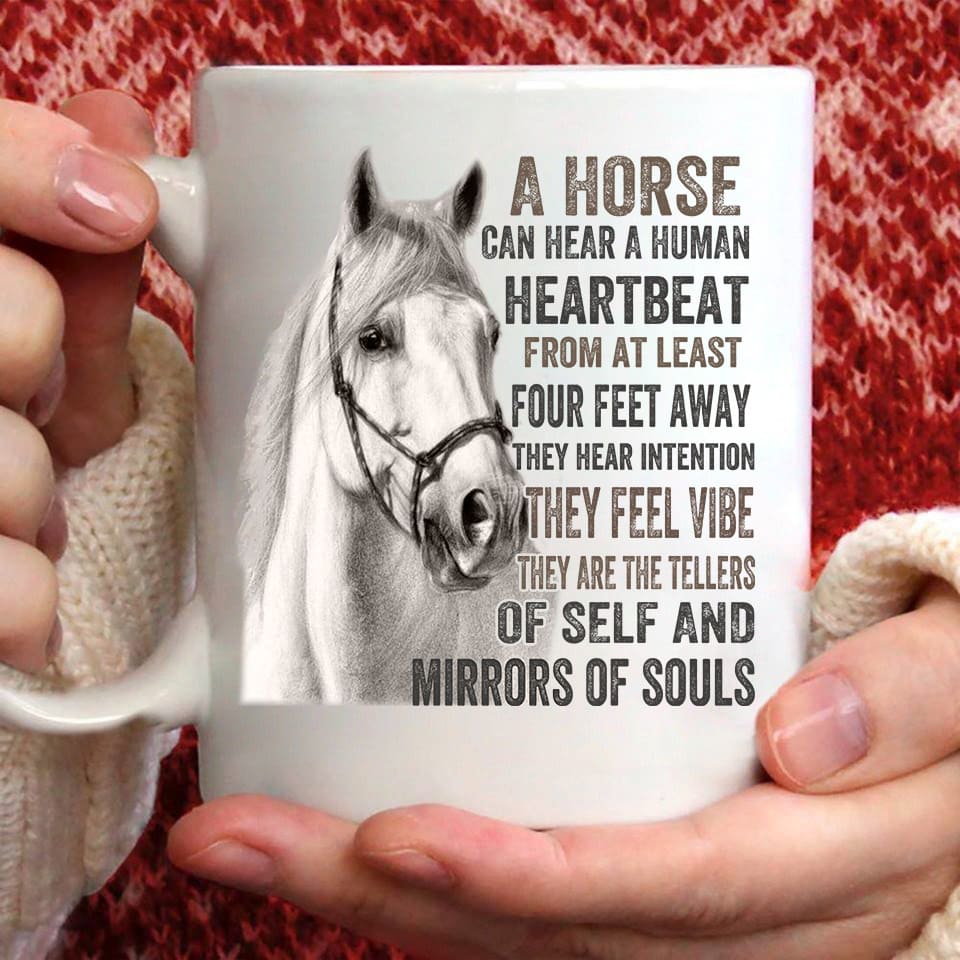 Horse Mug, A Horse Can Hear A Human Heartbeat From At Least Four Feet Away Mug