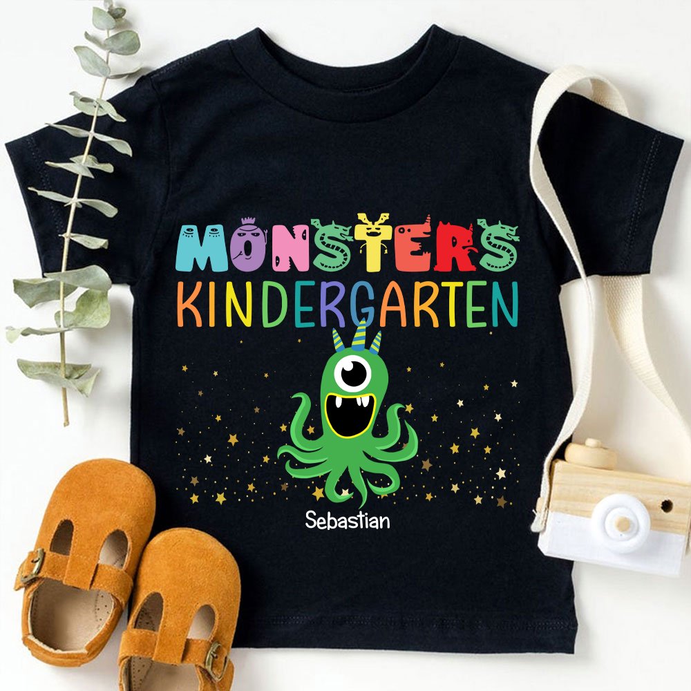 Preschool Monster Kindergarten T-shirt, Back To School Gift