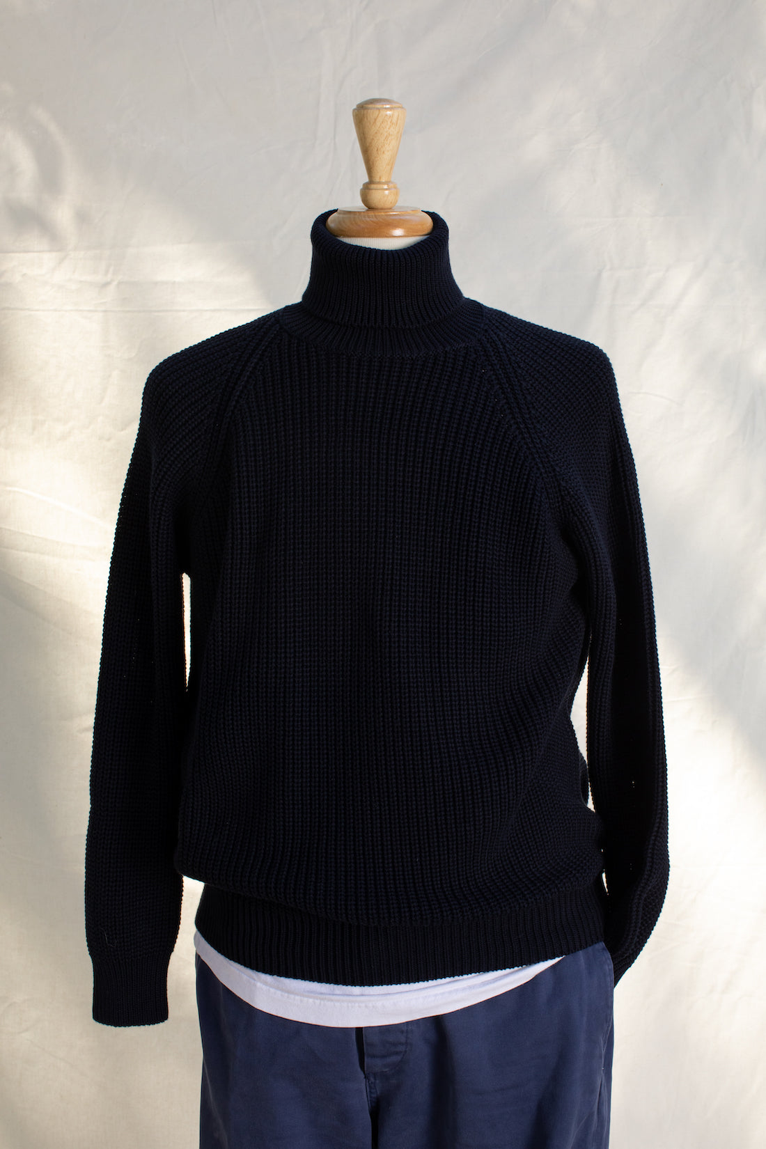 Marinaio Cotton Turtleneck – Ghiaia Cashmere