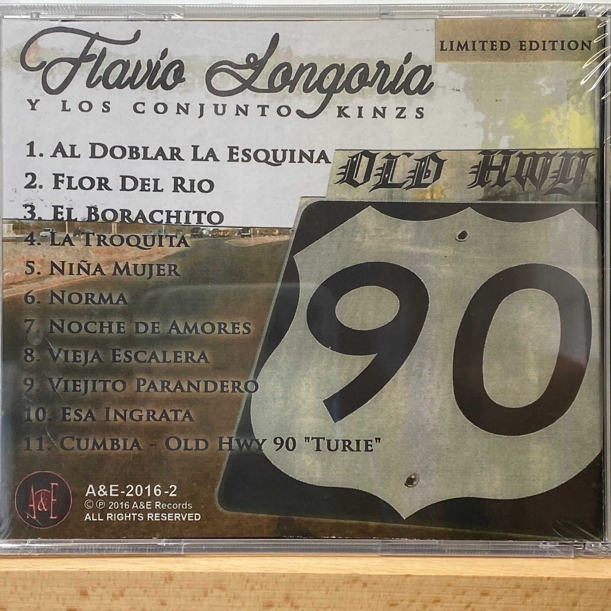 Conjunto Flavio Longoria - Old Hwy 90 (CD) Del Bravo Record Shop